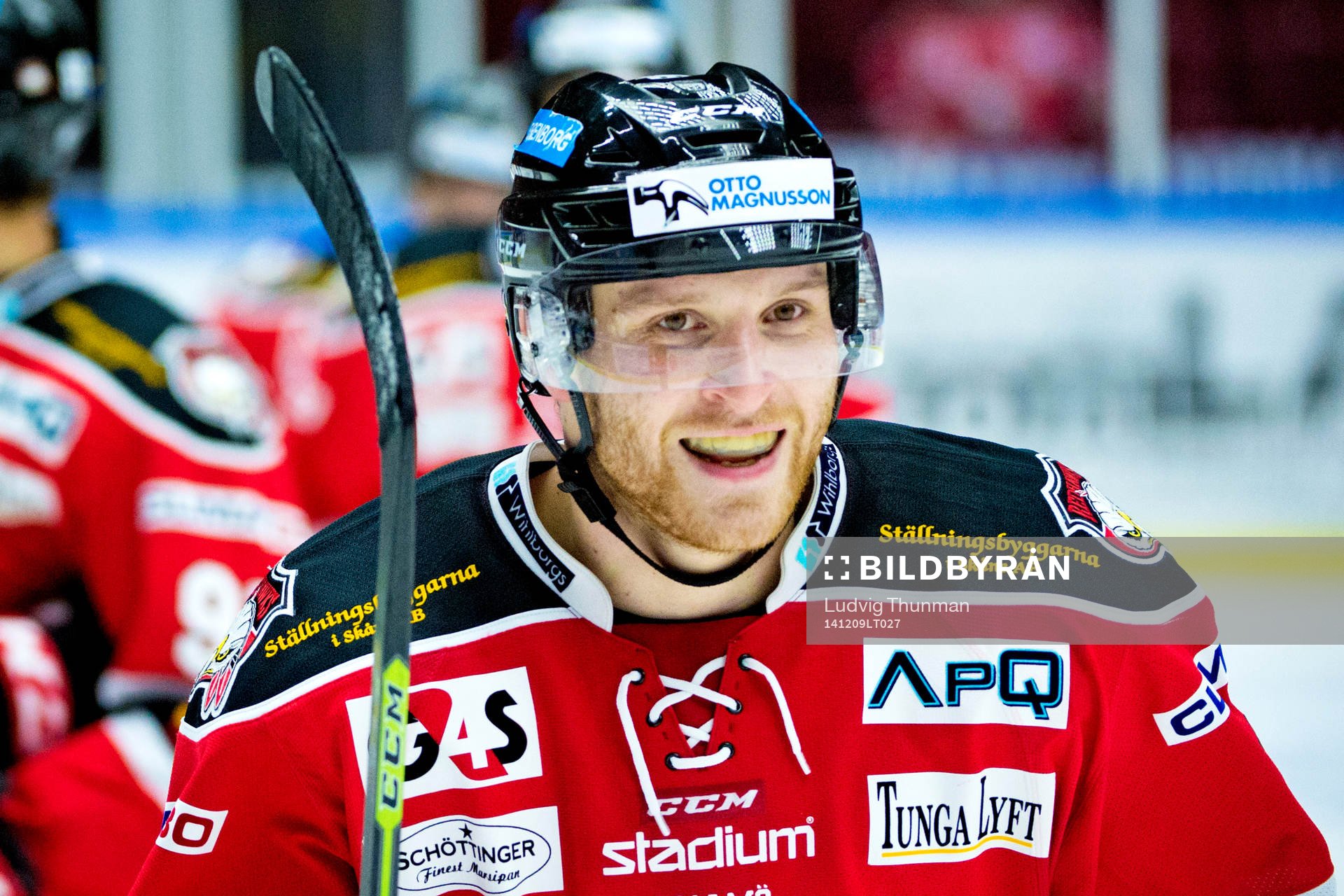 Malmö Redhawks Frederik Strom jublar