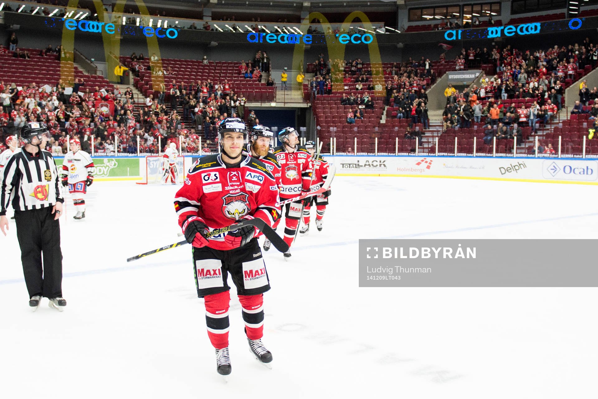 Malmö Redhawks Björn Svensson jublar