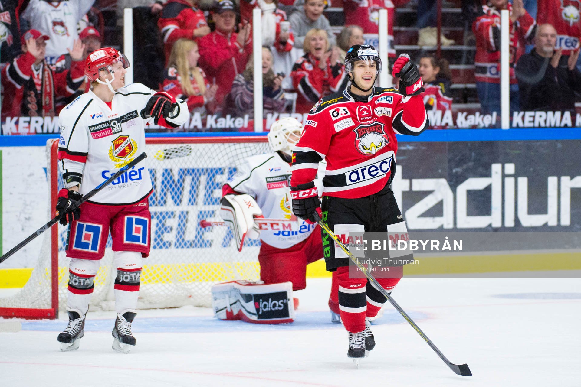 Malmö Redhawks Björn Svensson jublar
