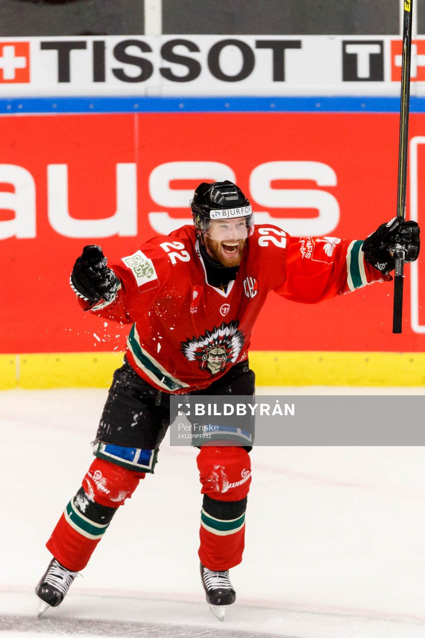 Frölundas Robin Figren jublar