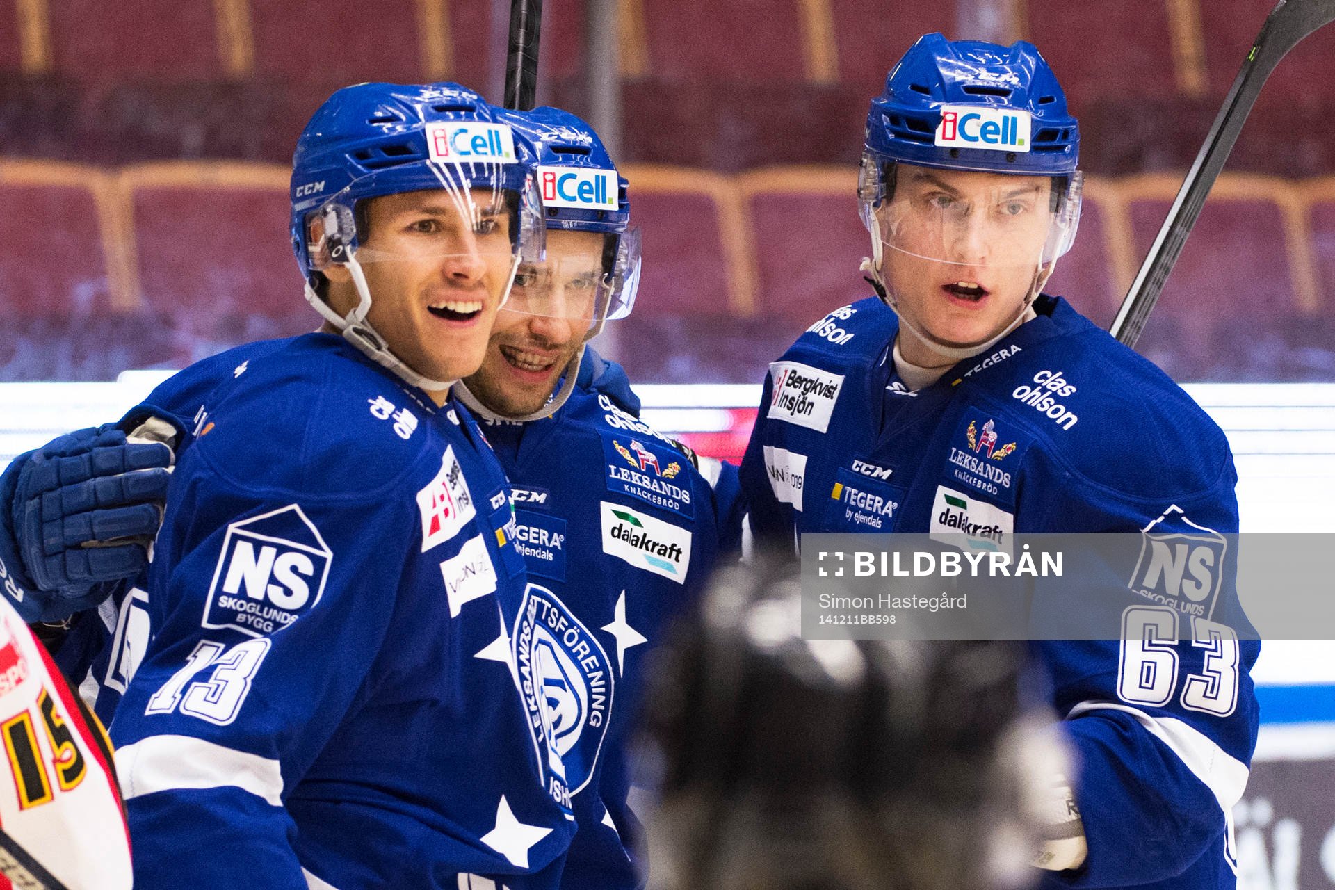 Leksands Jon Knuts, Fabian Brunnström  och Fredrik