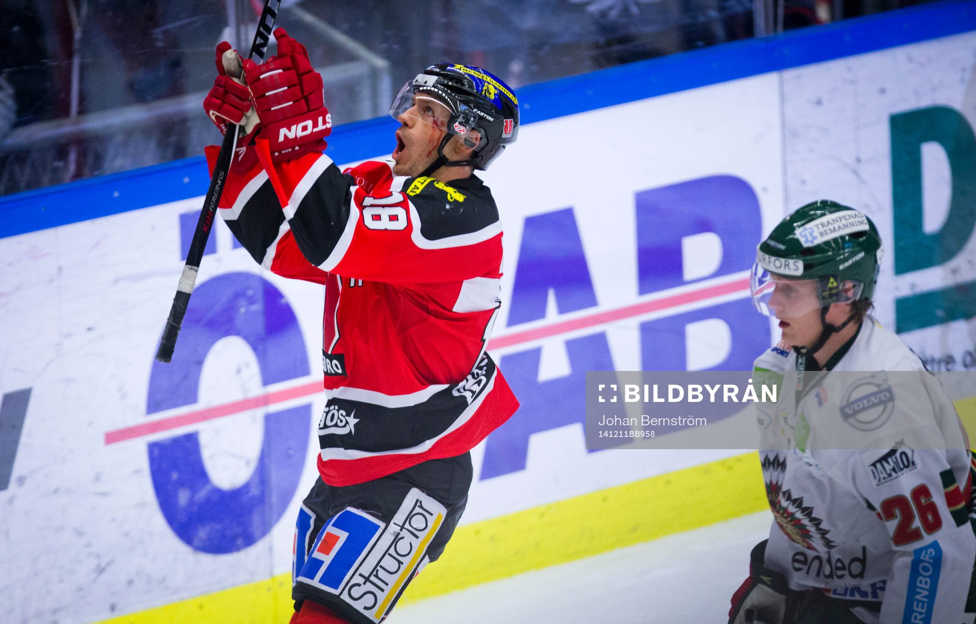 Örebros Jared Aulin jublar