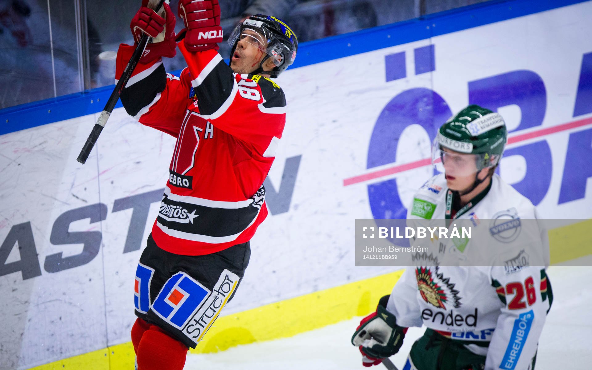 Örebros Jared Aulin jublar