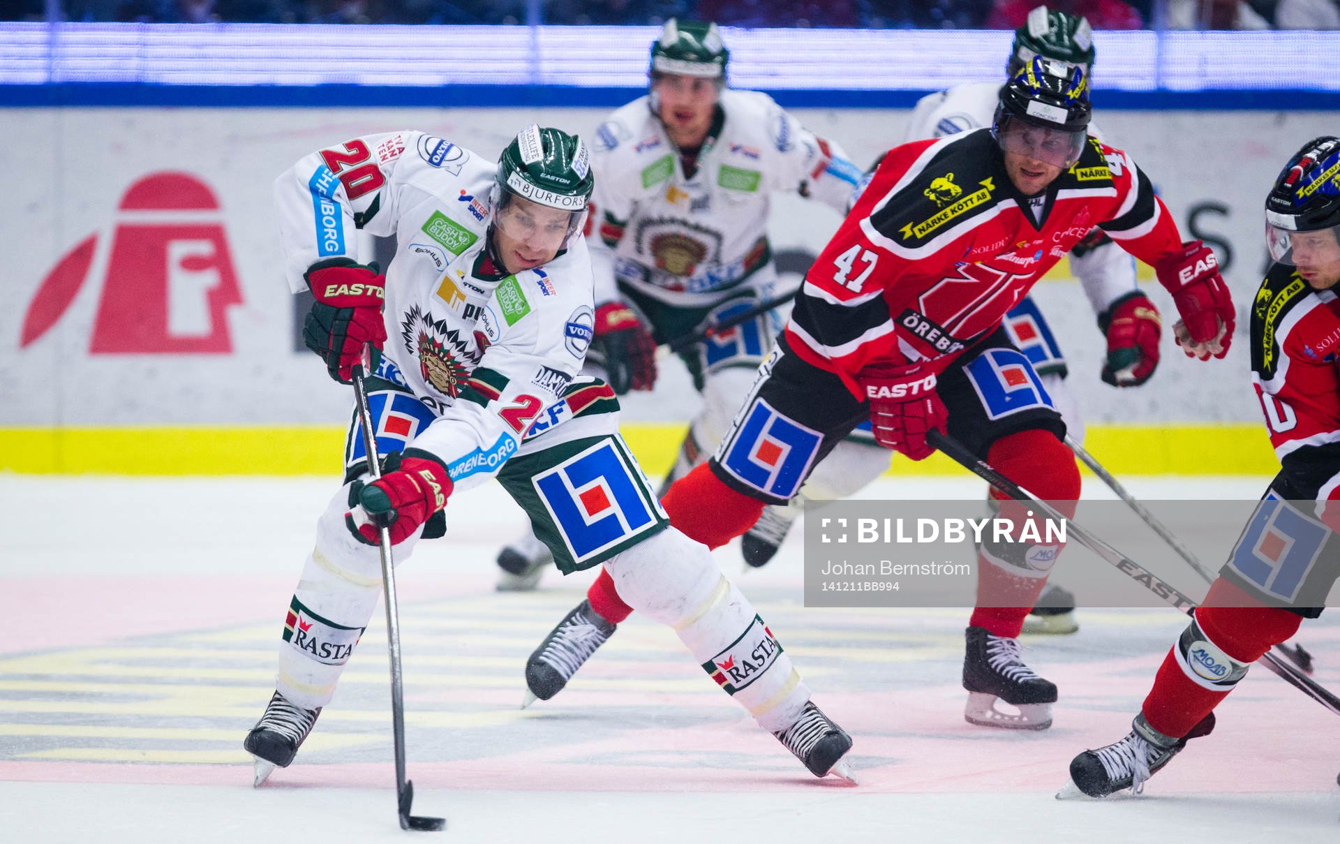 Frölundas Joel Lundqvist  och Örebros Johan Adolfsson