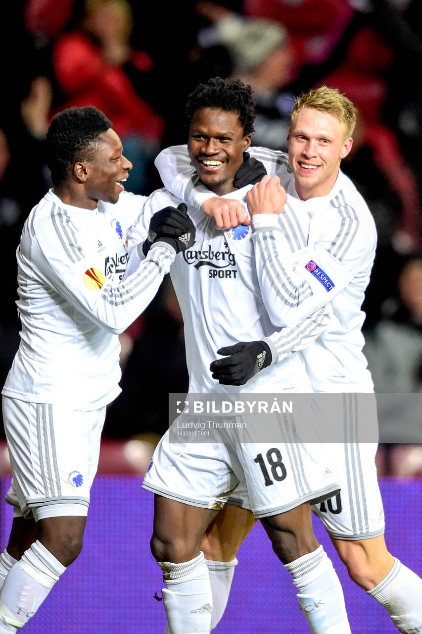 FC Köpenhamns Danny Amankwaa, Daniel Amartey och Nicolai