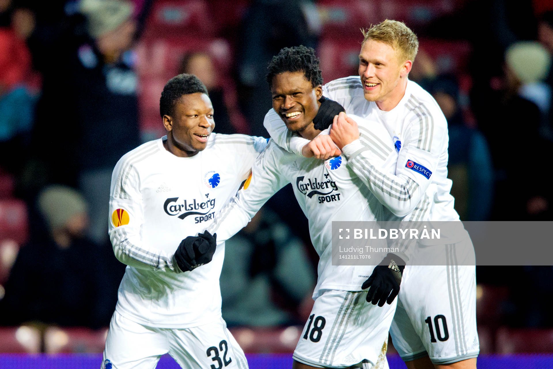 FC Köpenhamns Danny Amankwaa, Daniel Amartey och Nicolai