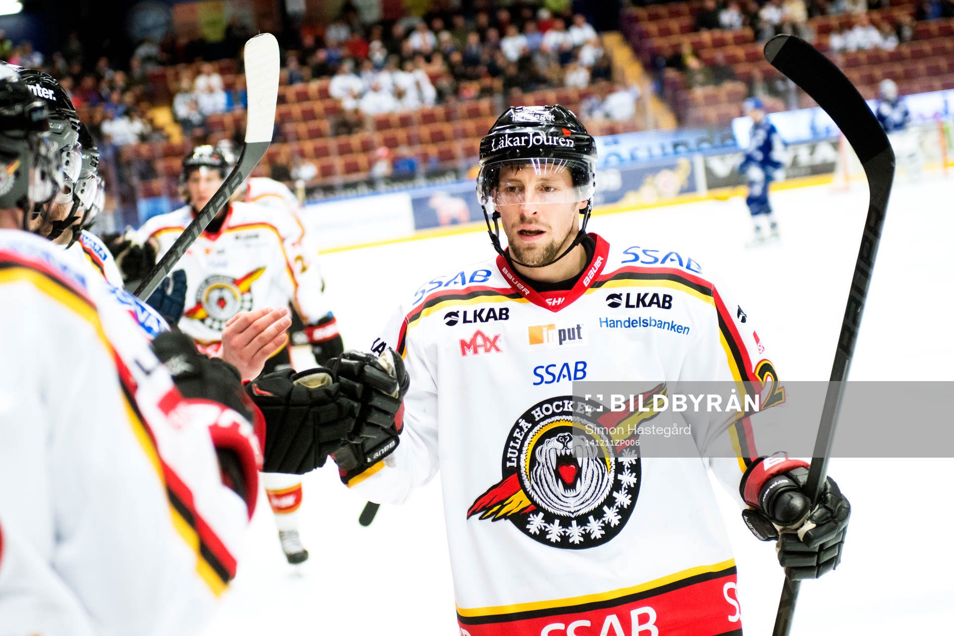 Luleås Cam Abbott jublar