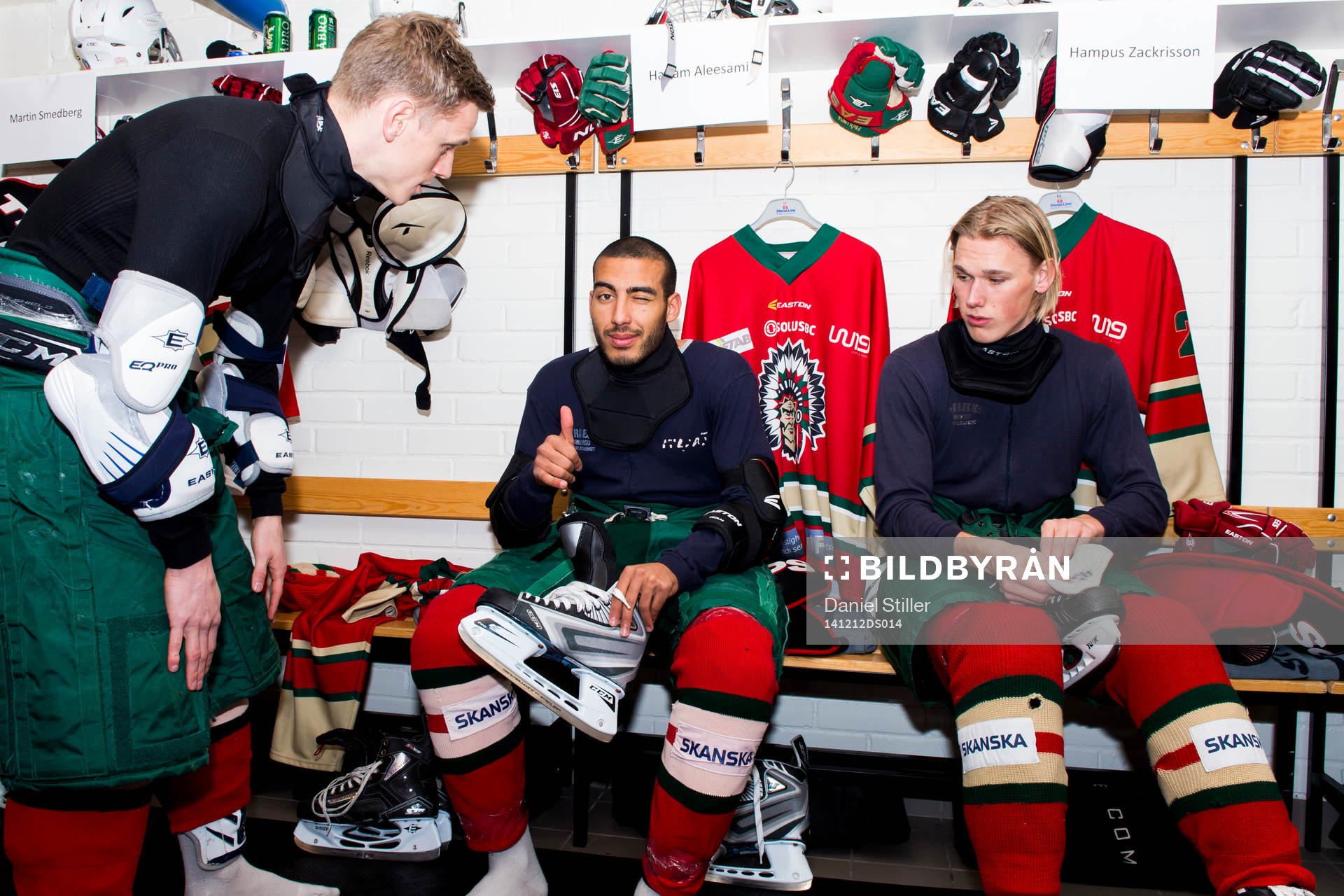 Sören Rieks, Haitam Aleesami och Hampus Zackrisson