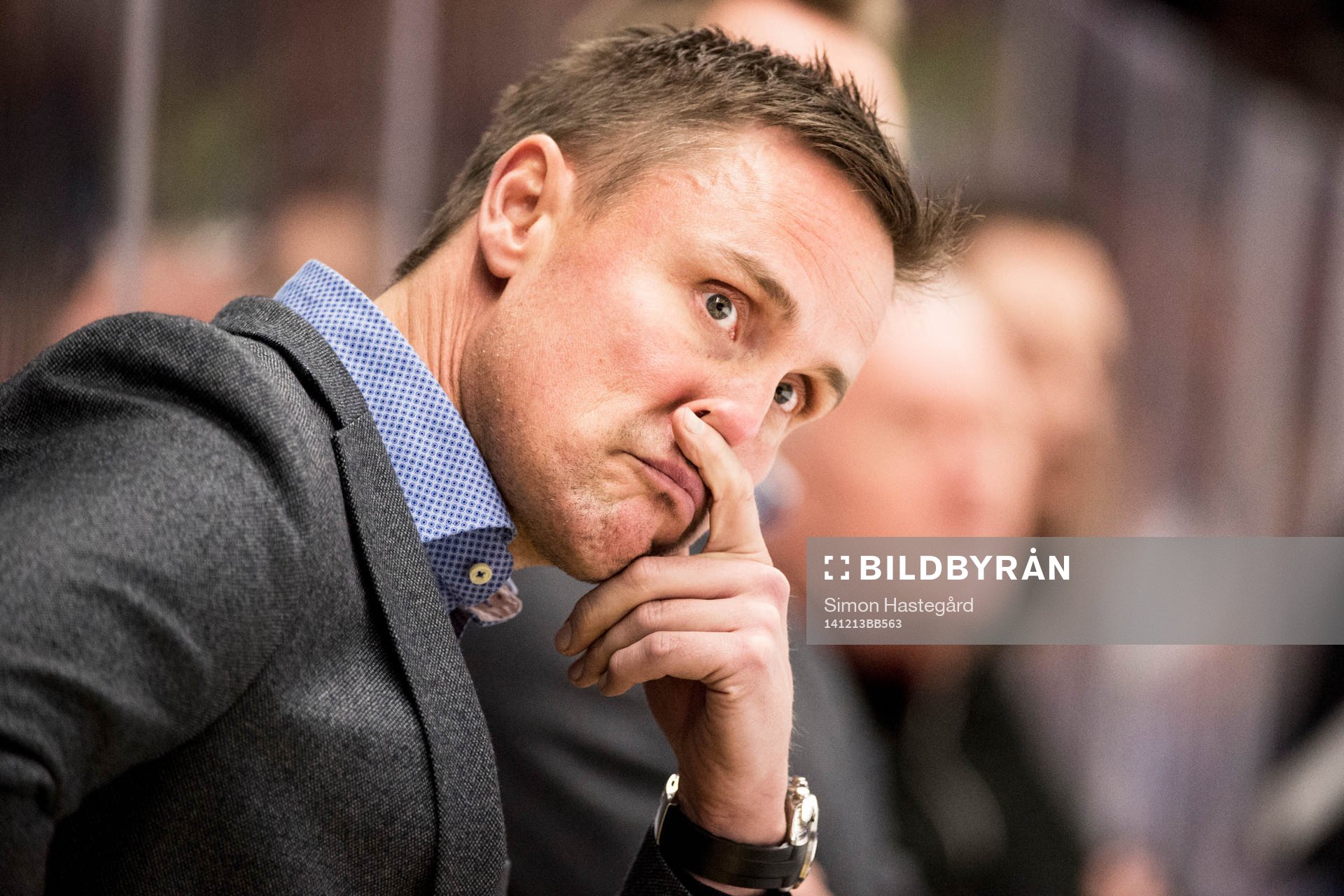 Frölundas tränare Roger Rönnberg deppar