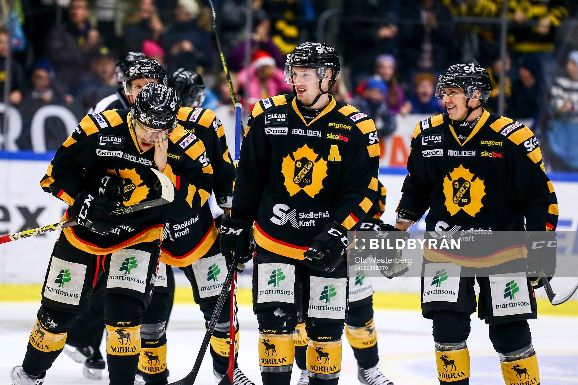 Skellefteås Axel Holmström, Martin Lundberg och Martin