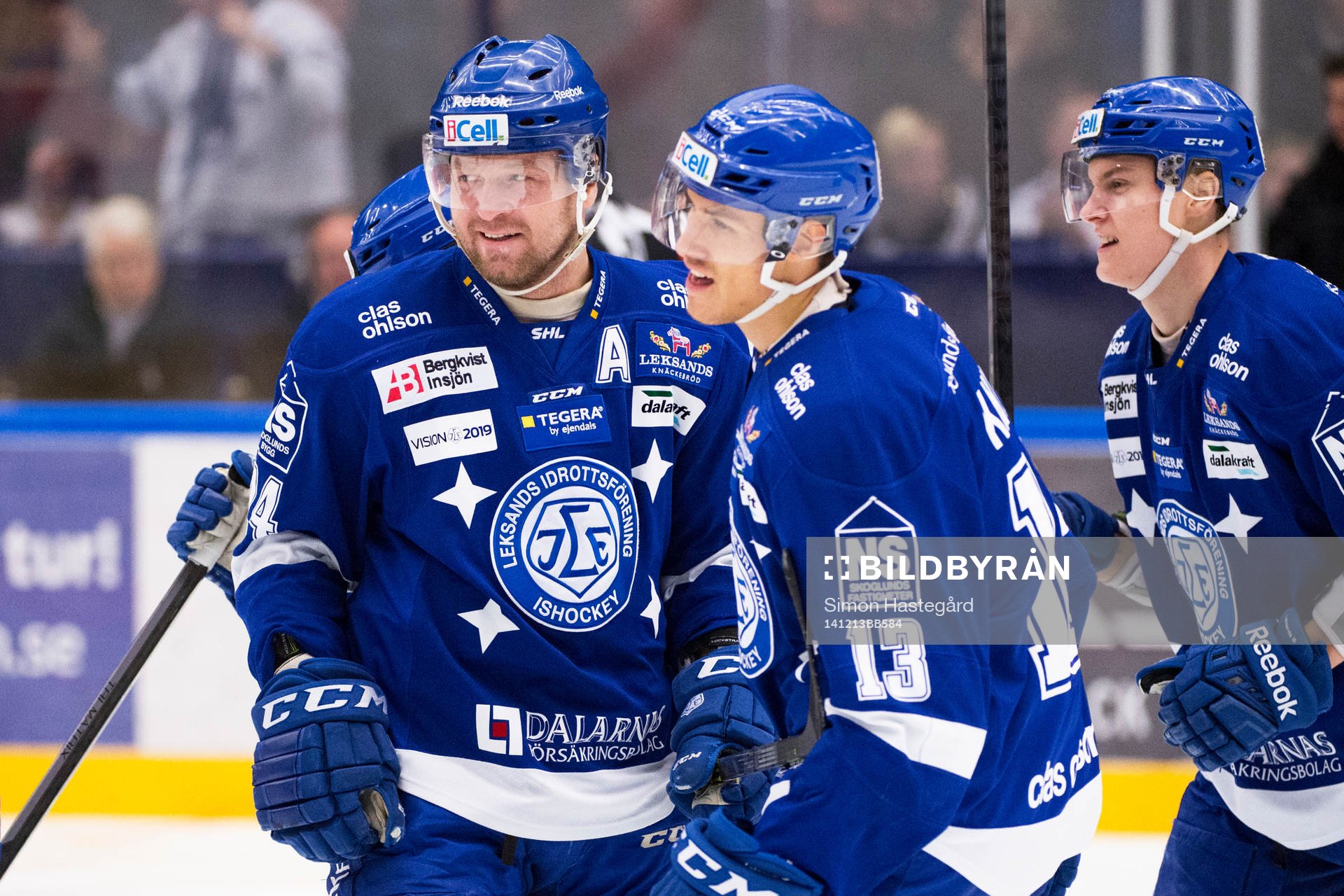 Leksands Jonas Frögren , Jon Knuts och Fredrik Händemark