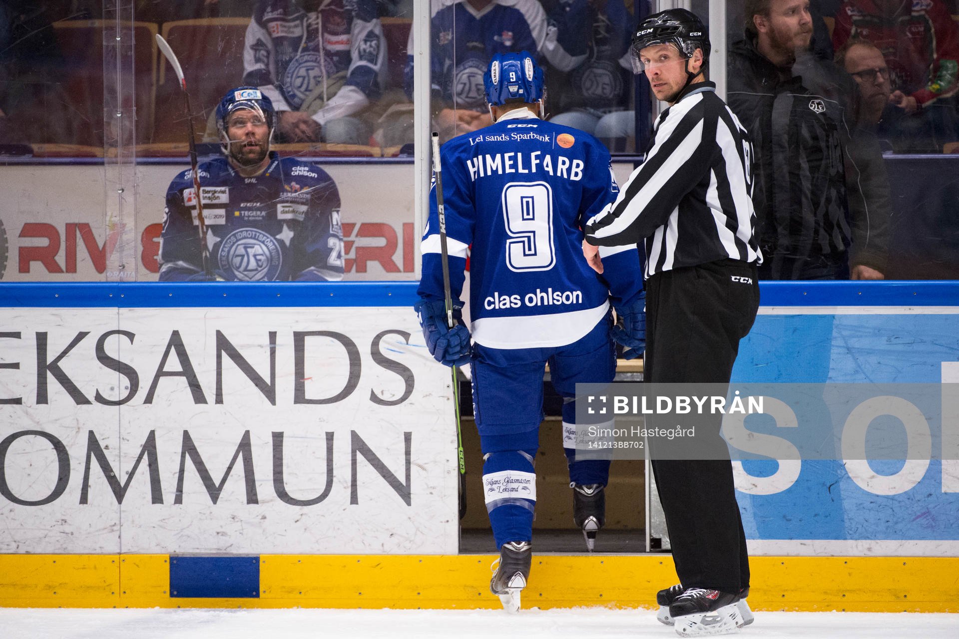 Dubbel utvisning för Leksands Joonas Rönnberg  och Eric