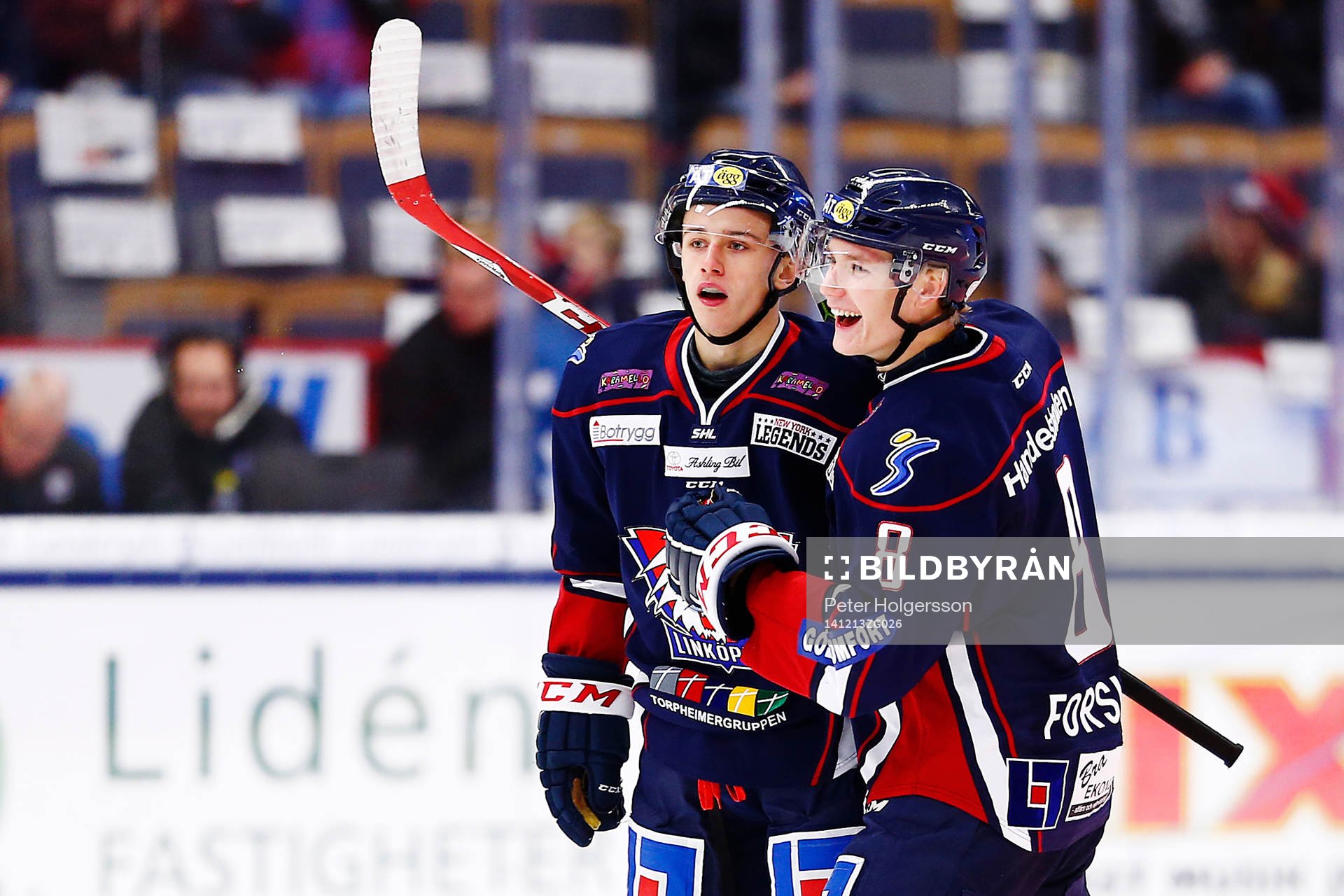 Linköpings Jakub Vrana gör 1-1 och jublar