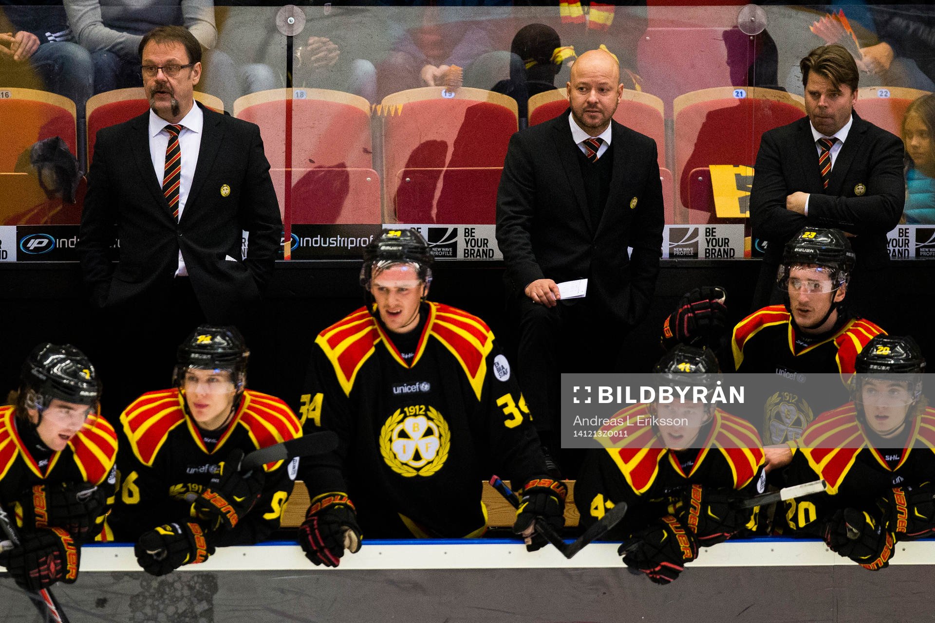 Brynäs målvaktstränare Per-Erik Alcén, tränare Tommy