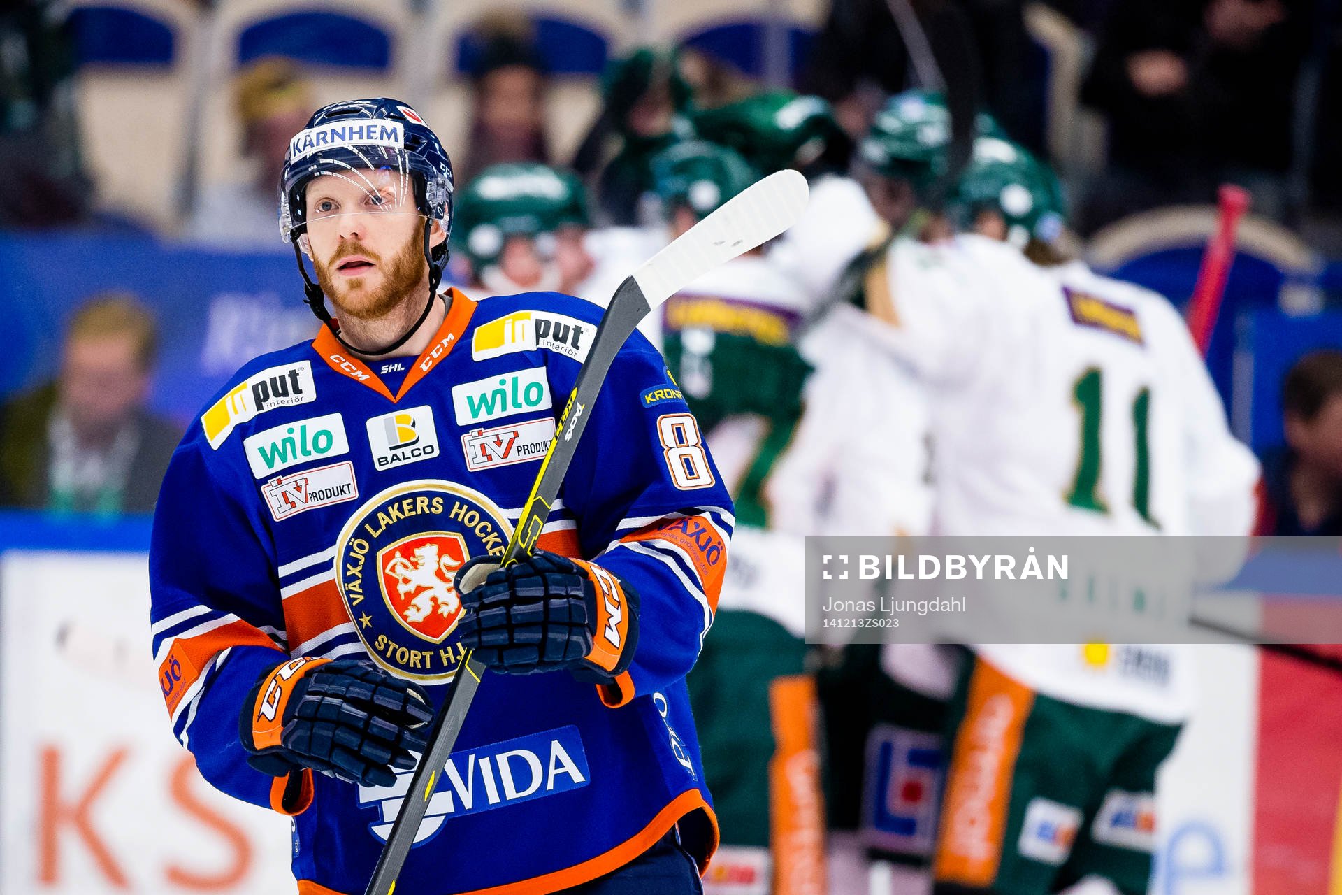 Växjös Liam Reddox deppar