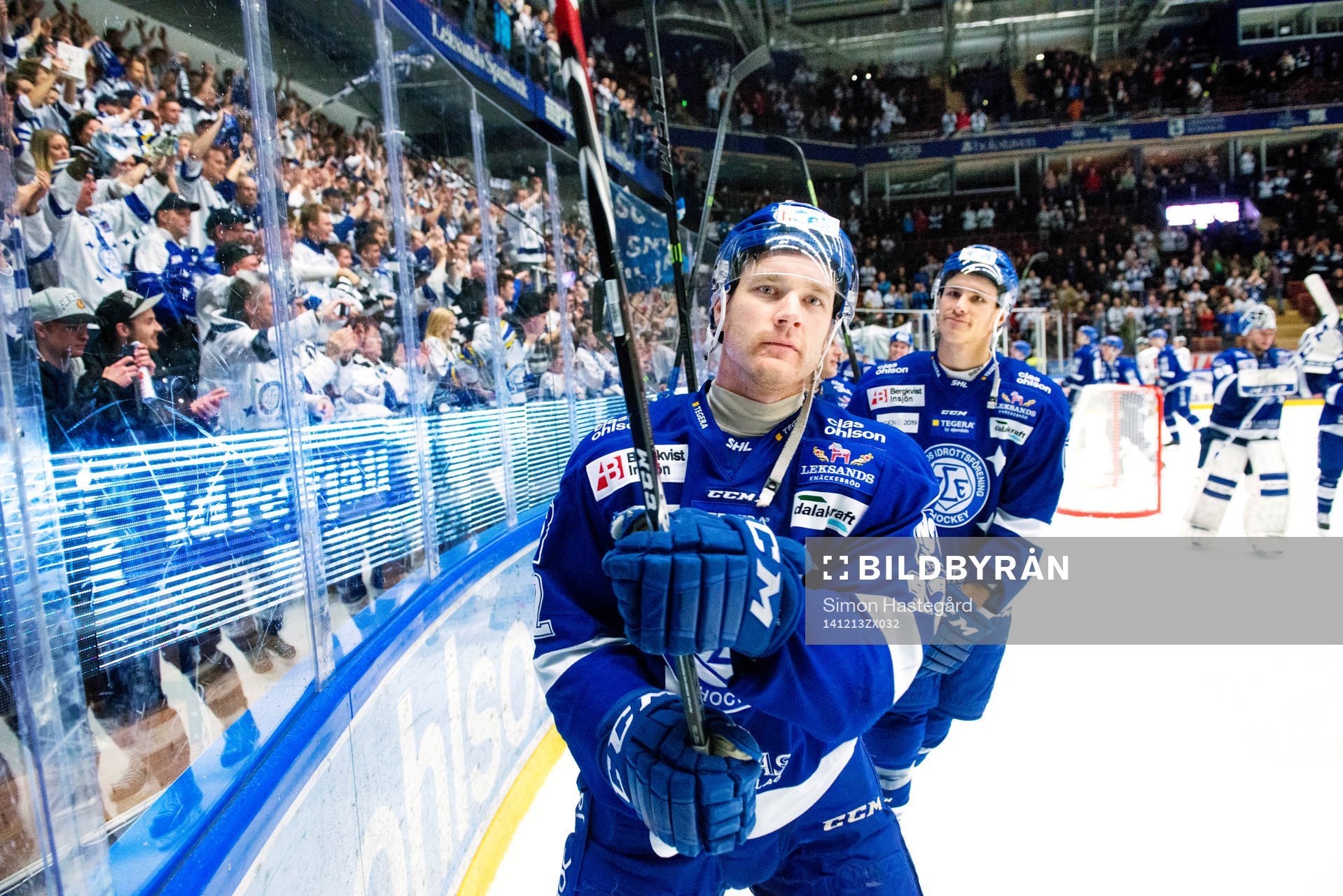 Leksands Jens Bergenström jublar