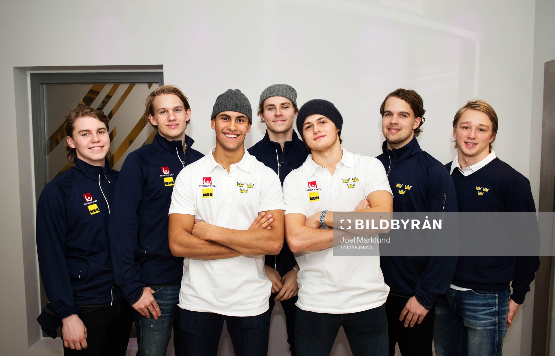 Sveriges Sebastian Aho, Oskar Lindblom, Oliver Kylington,
