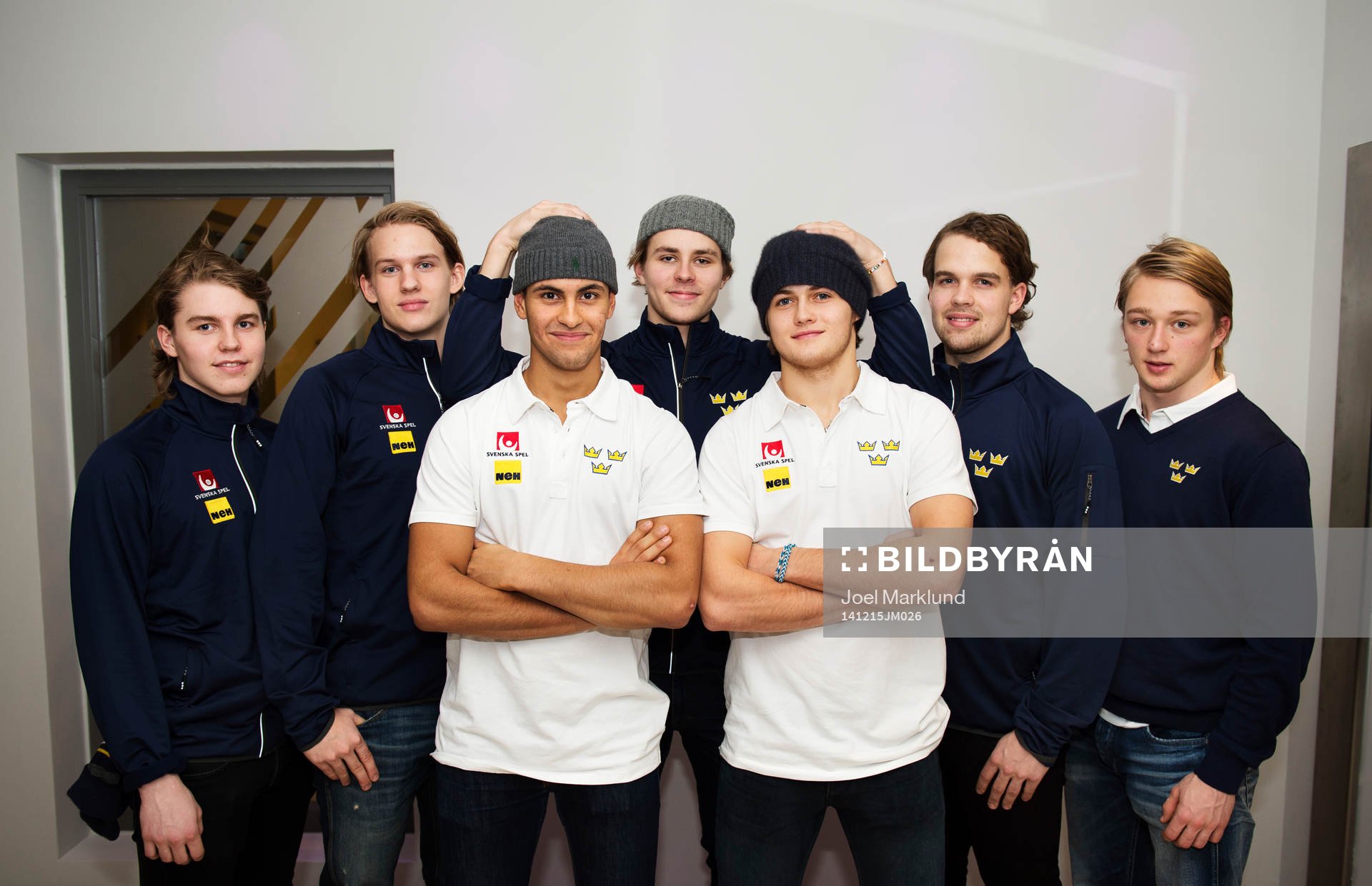 Sveriges Sebastian Aho, Oskar Lindblom, Oliver Kylington,