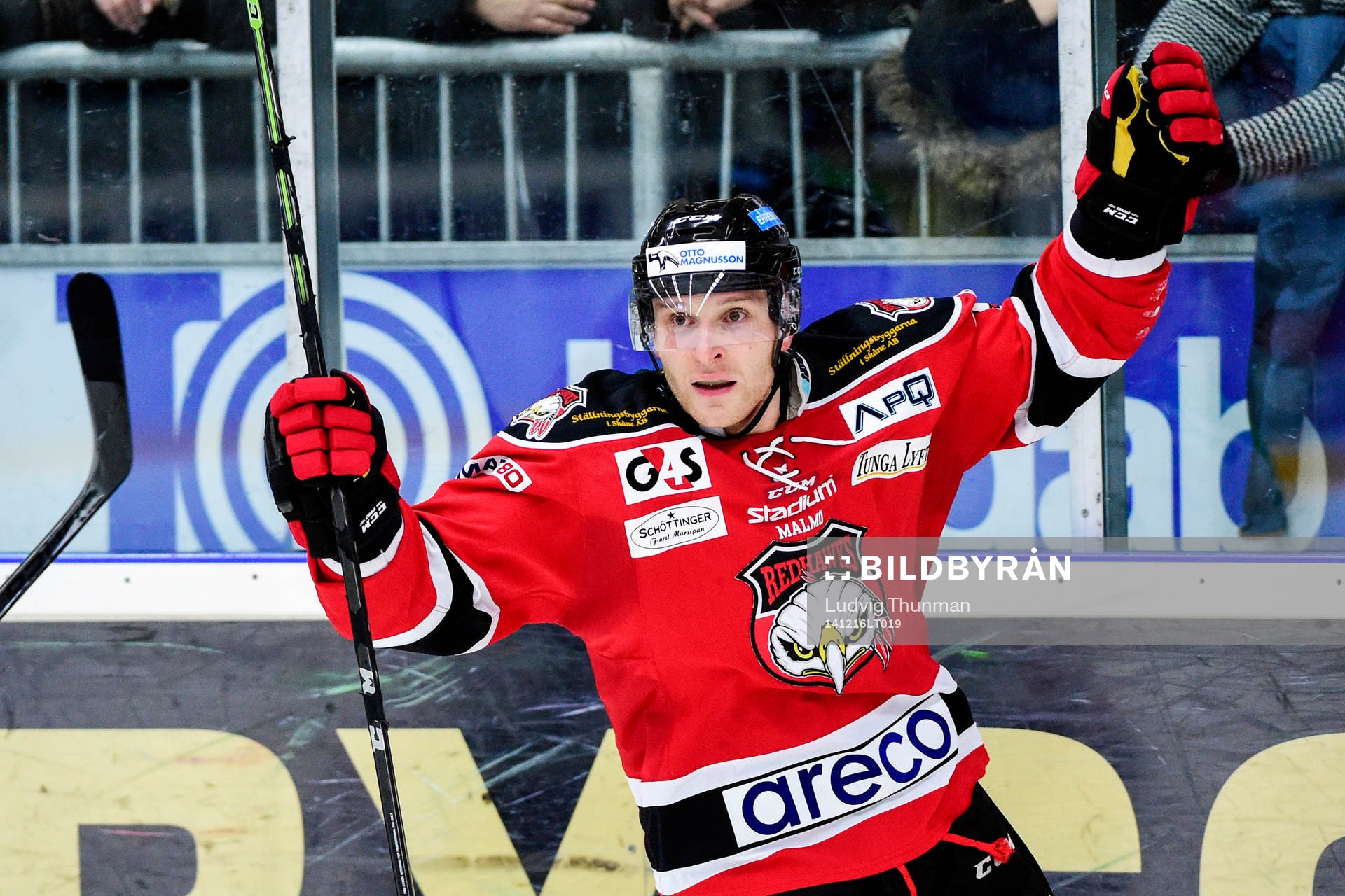 Malmö Redhawks Fredrik Storm jublar