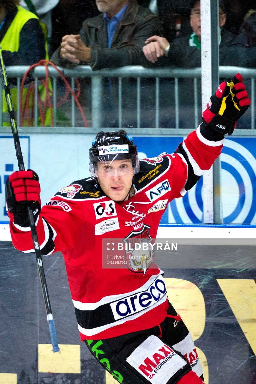 Malmö Redhawks Fredrik Storm jublar