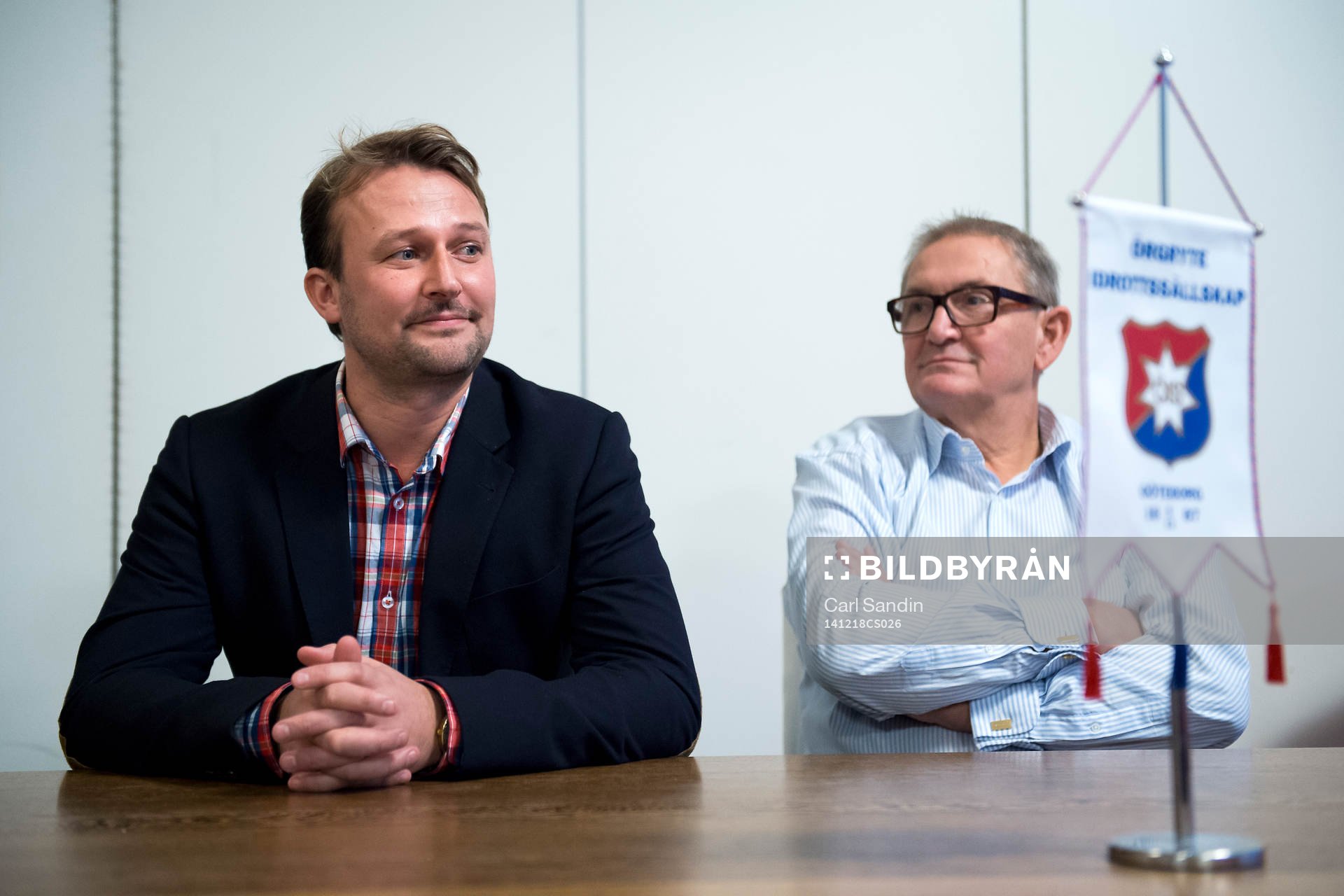 Örgrytes klubbdirektör Pierre Edström och sportchef Kent