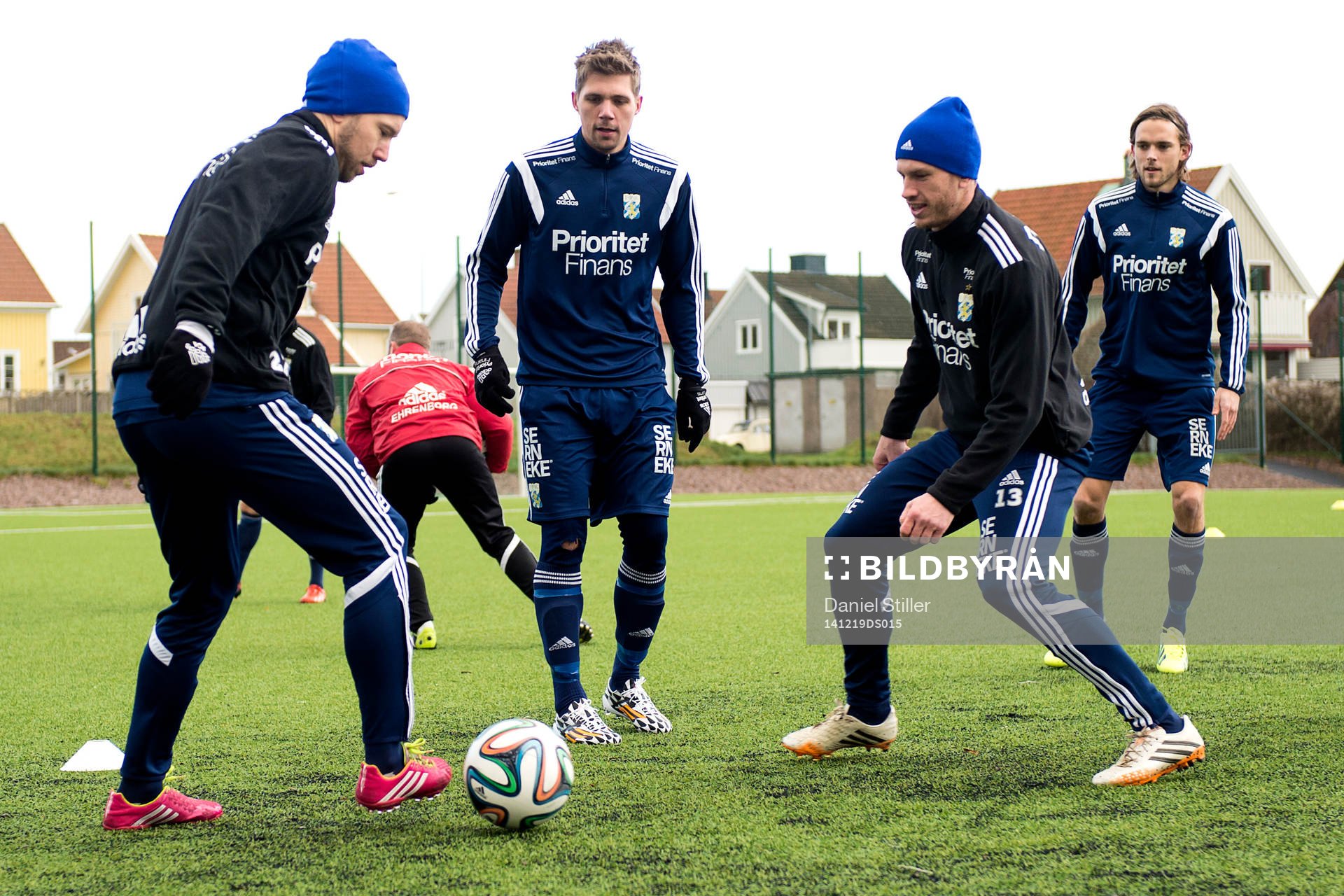 Adam Johansson, Mikael Boman och Gustav Svenssonunder en
