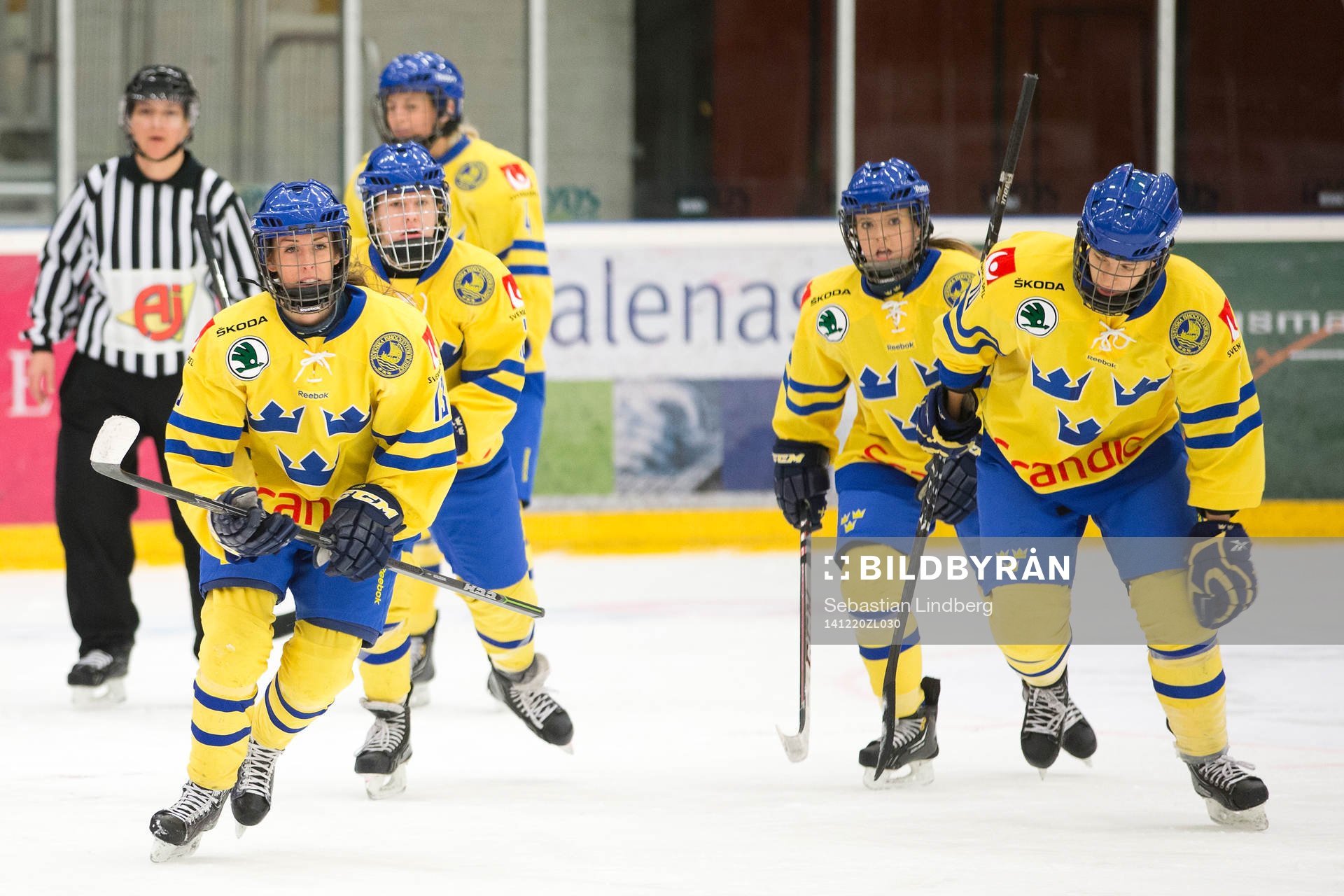 Sveriges Lina Wester, Emmy Alasalmi, Jenni Asserholt,
