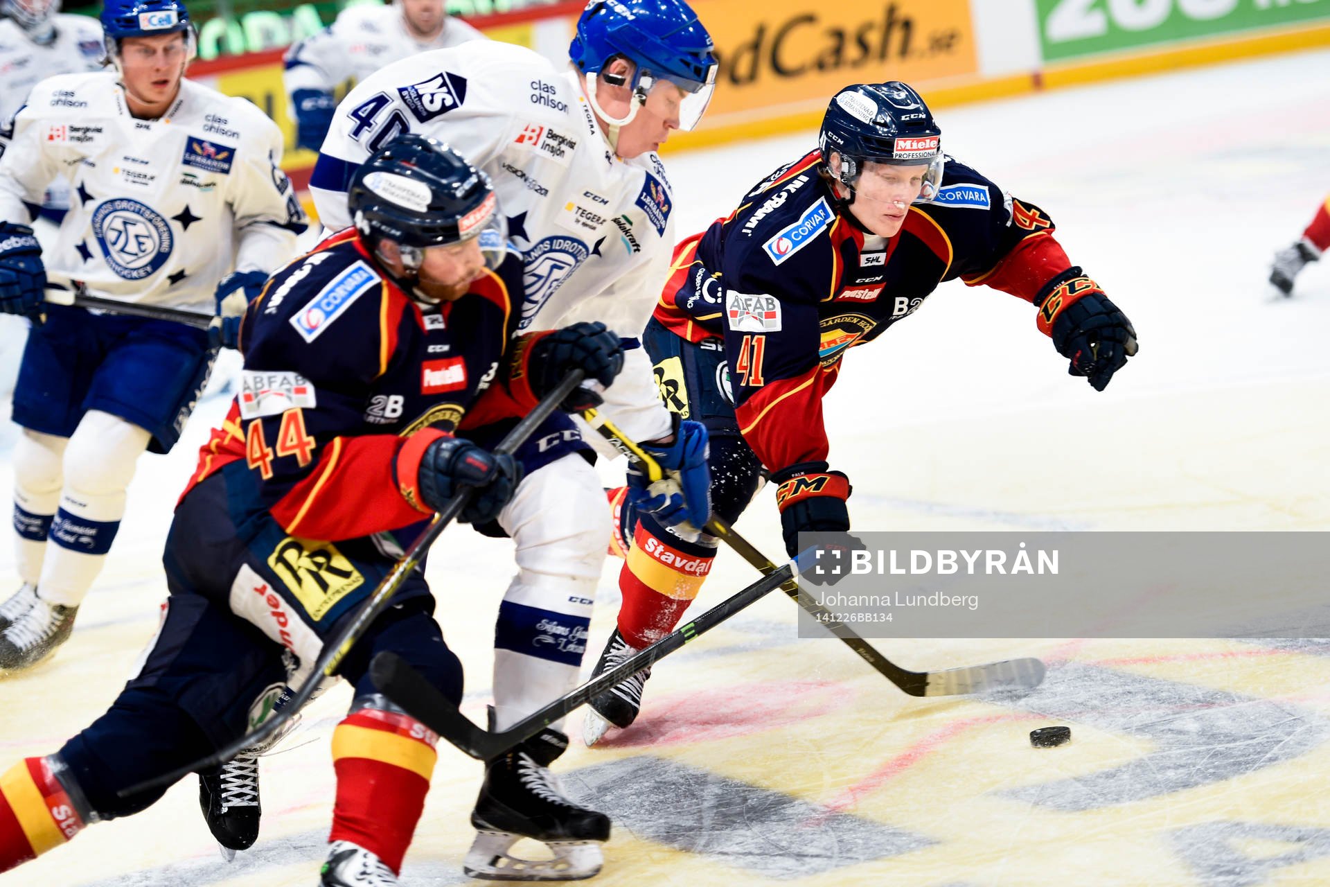 Djurgårdens Markus Nordlund och Alexander Falk