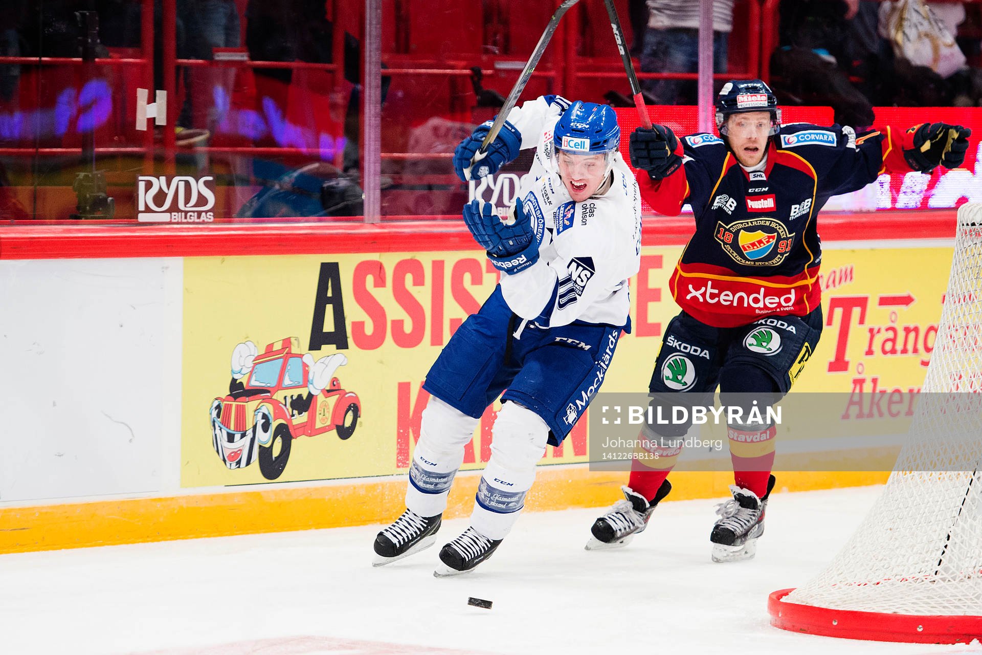 Leksands Brian Connelly och Djurgårdens Sebastian Lauritzen