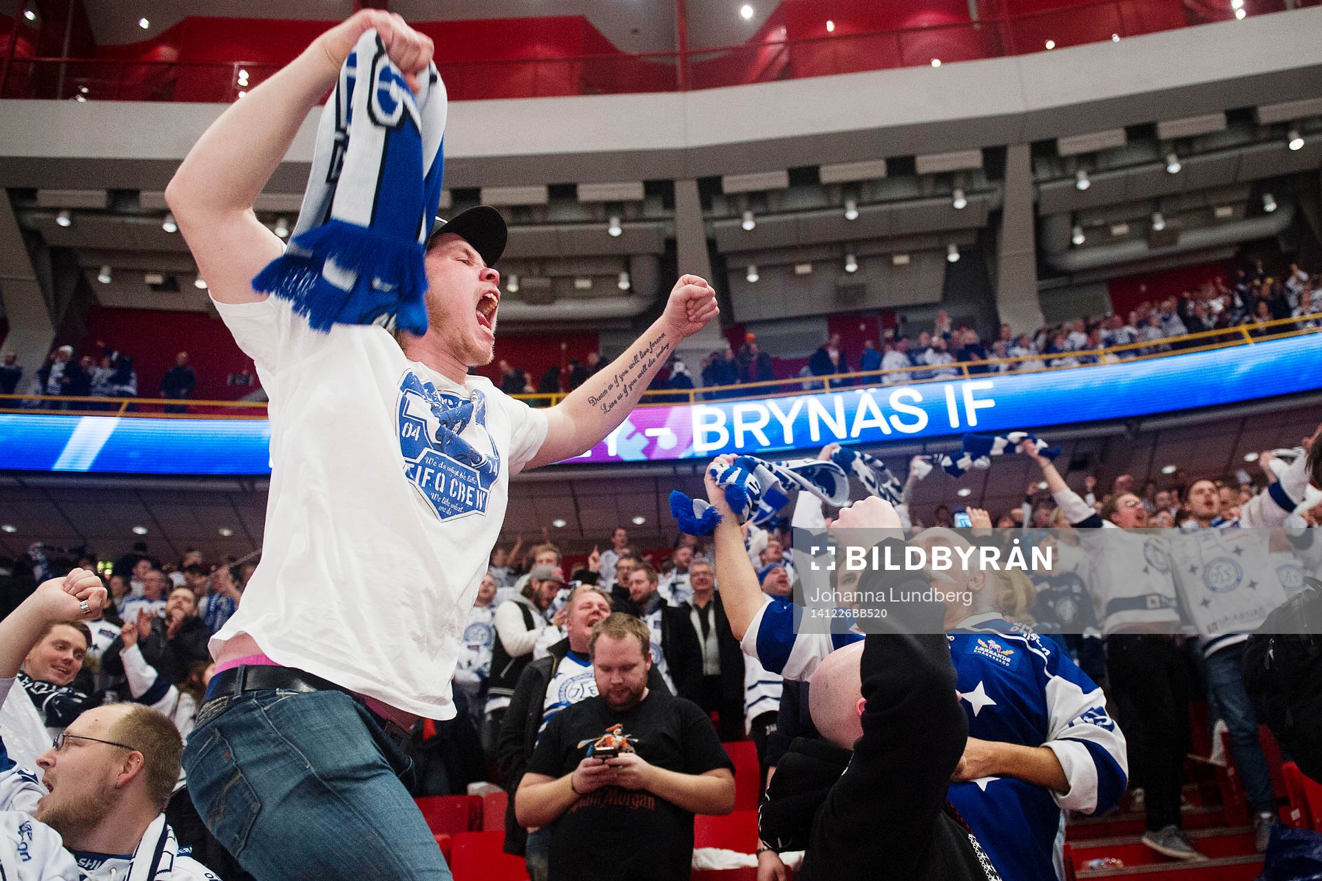 Leksands supportrar jublar