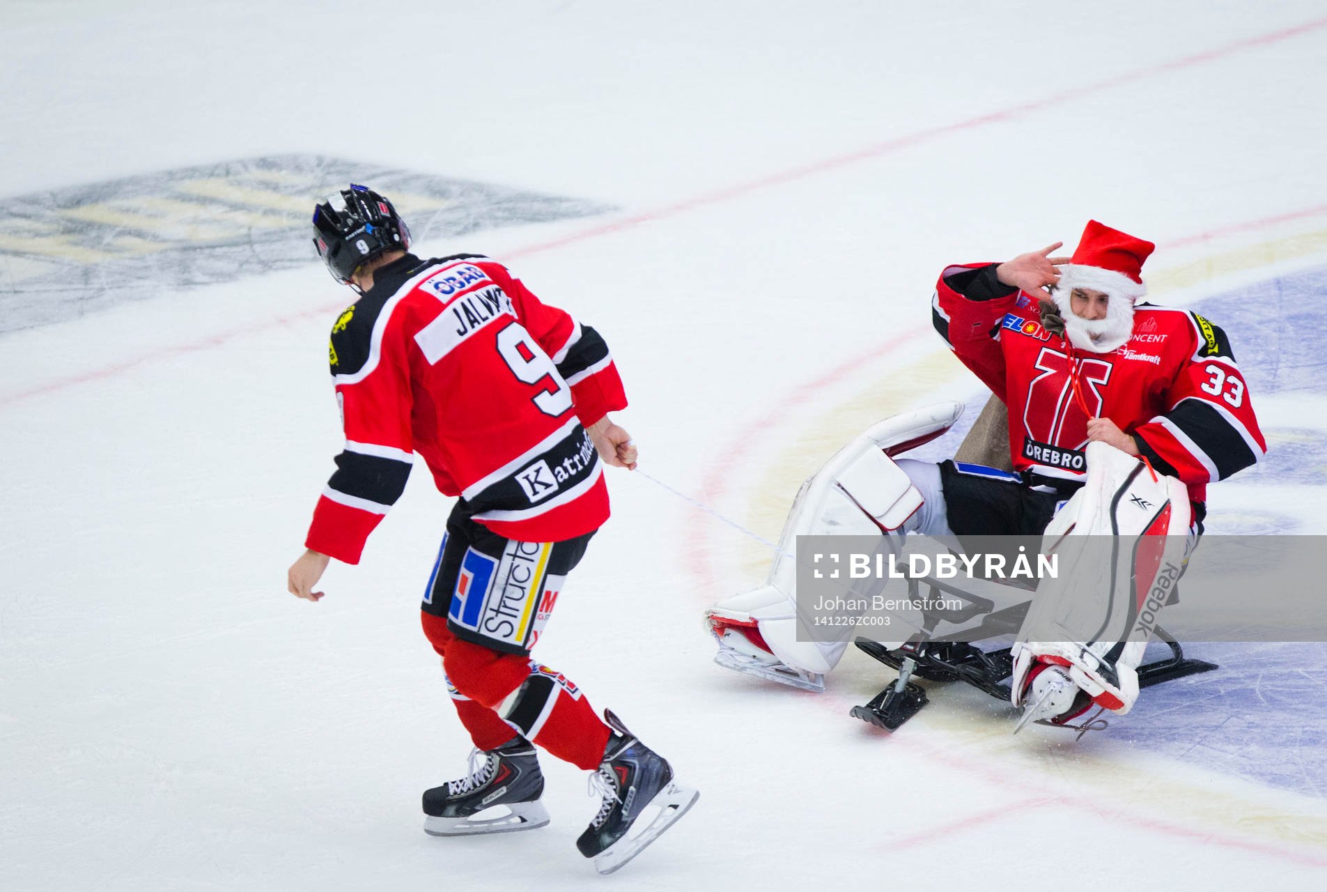 Örebros målvakt Julius Hudacek klädde ut sig till