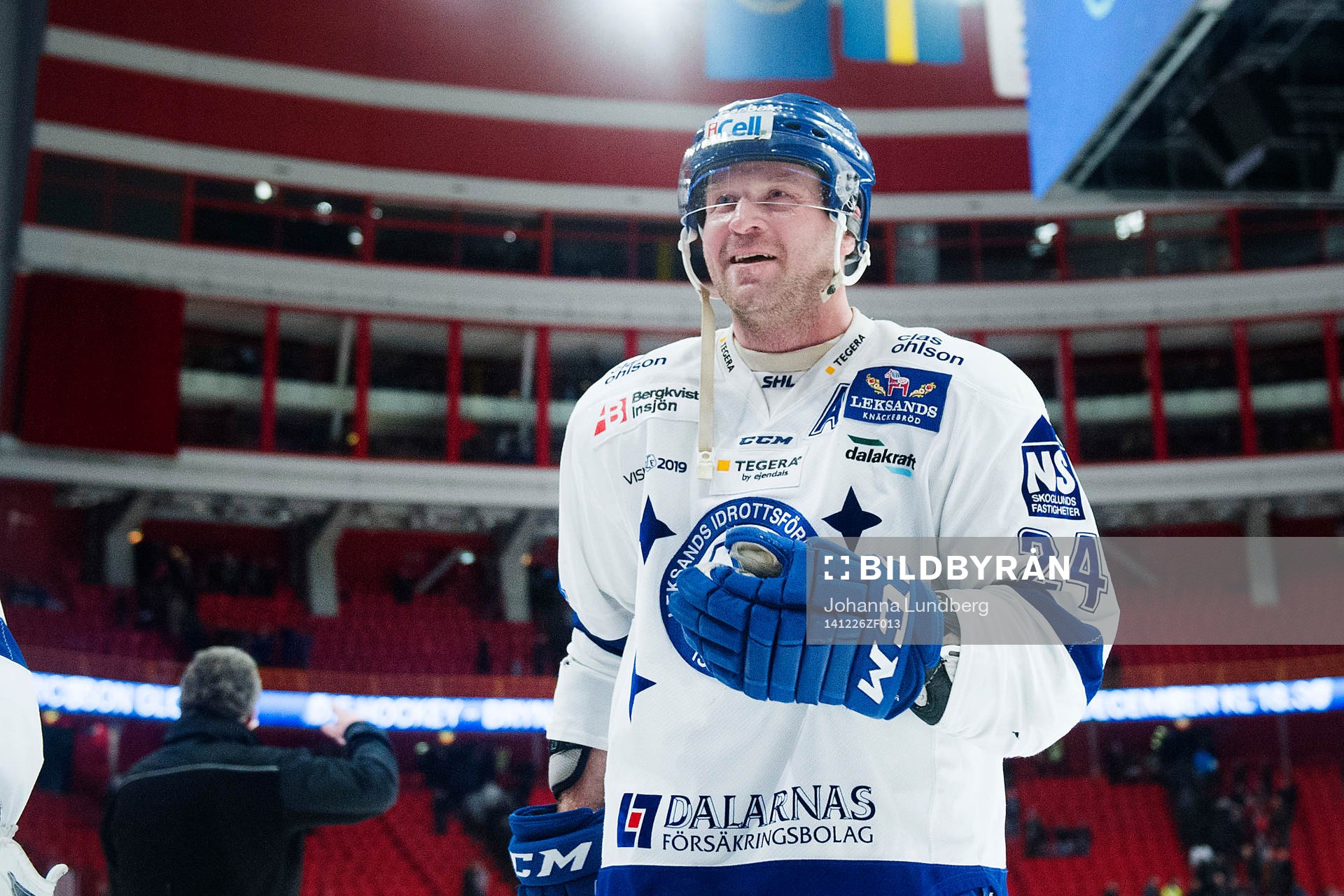 Leksands Jonas Frögren jublar