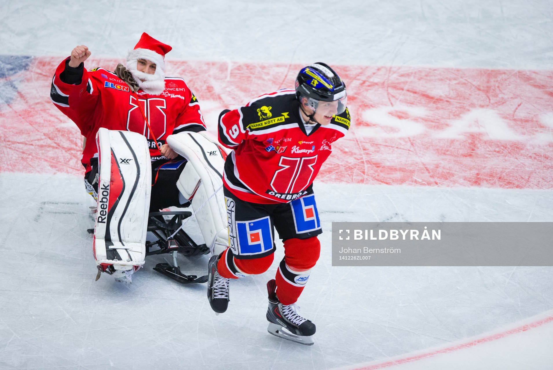 Örebros målvakt Julius Hudacek klädde ut sig till