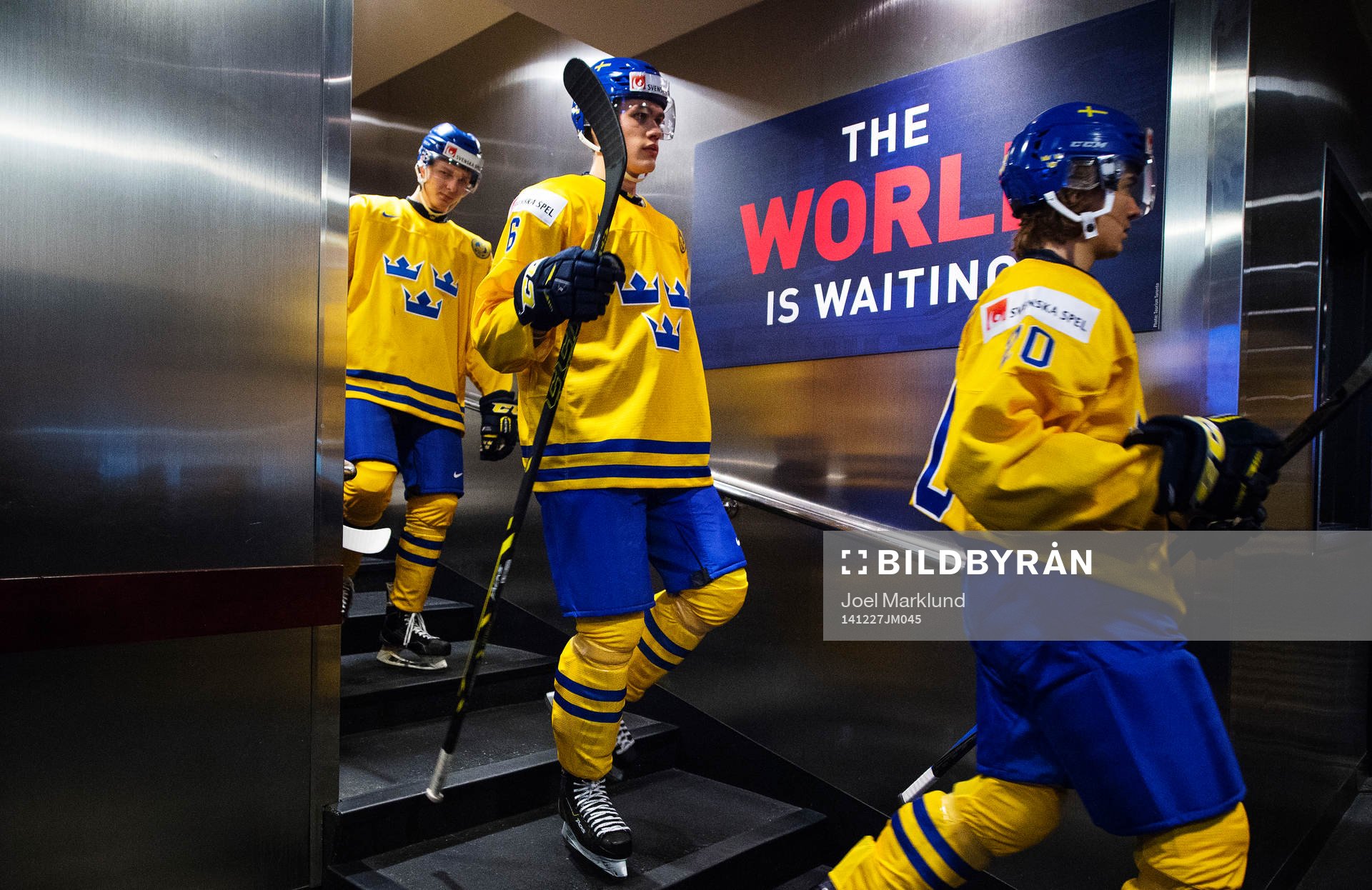 Sveriges Christoffer Ehn, Andreas Englund och Adam Brodecki