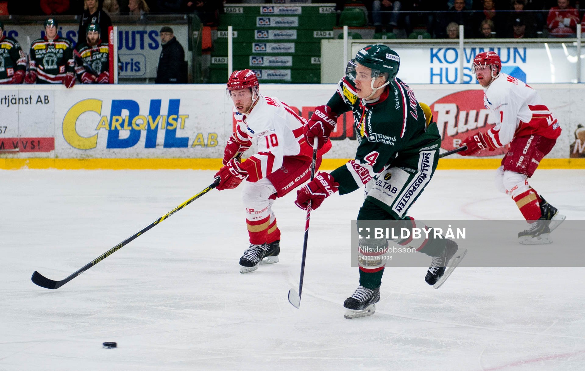 Tingsryds Dave Lindarvunder ishockeymatchen i Allettan