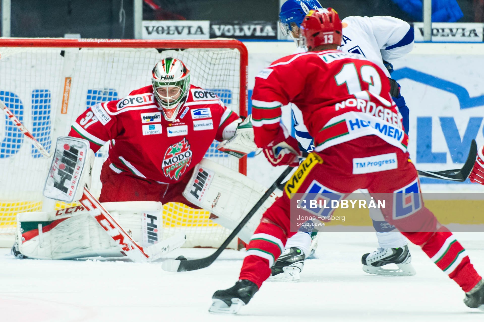 Modos målvakt Adam Reideborn och Niklas Nordgren