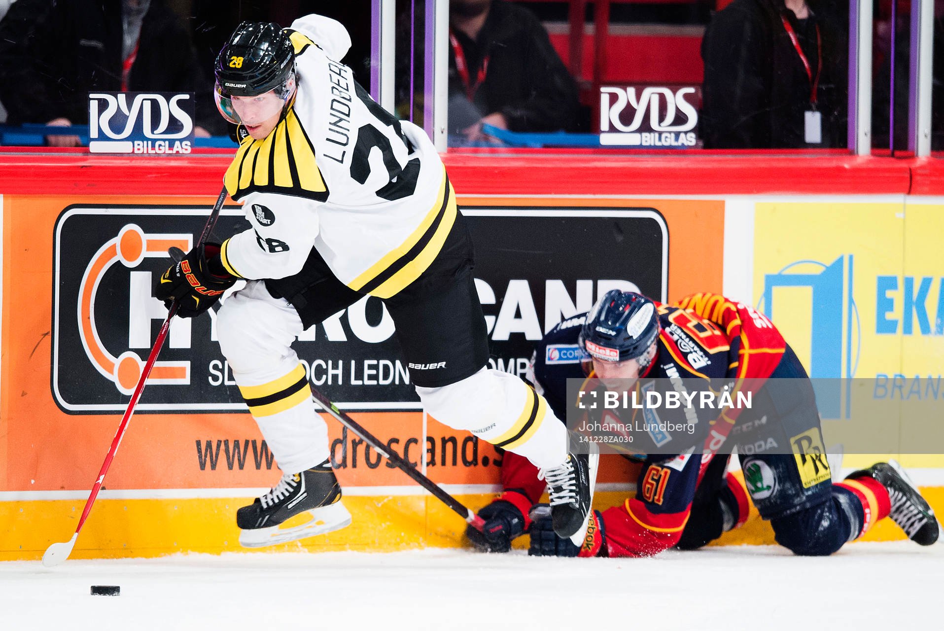 Brynäs Emil Lundberg och Djurgårdens Markus Ljungh