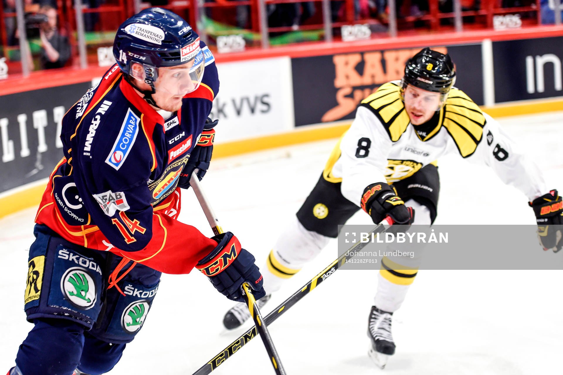 Djurgårdens Alexander Fällström och Brynäs Jesse
