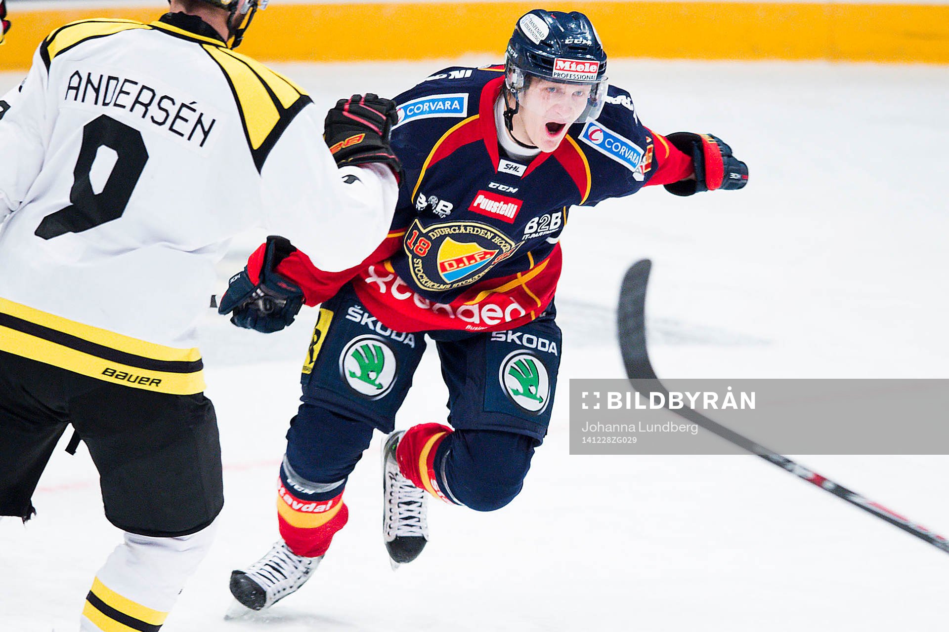 Djurgårdens Marcus Sörensen jublar