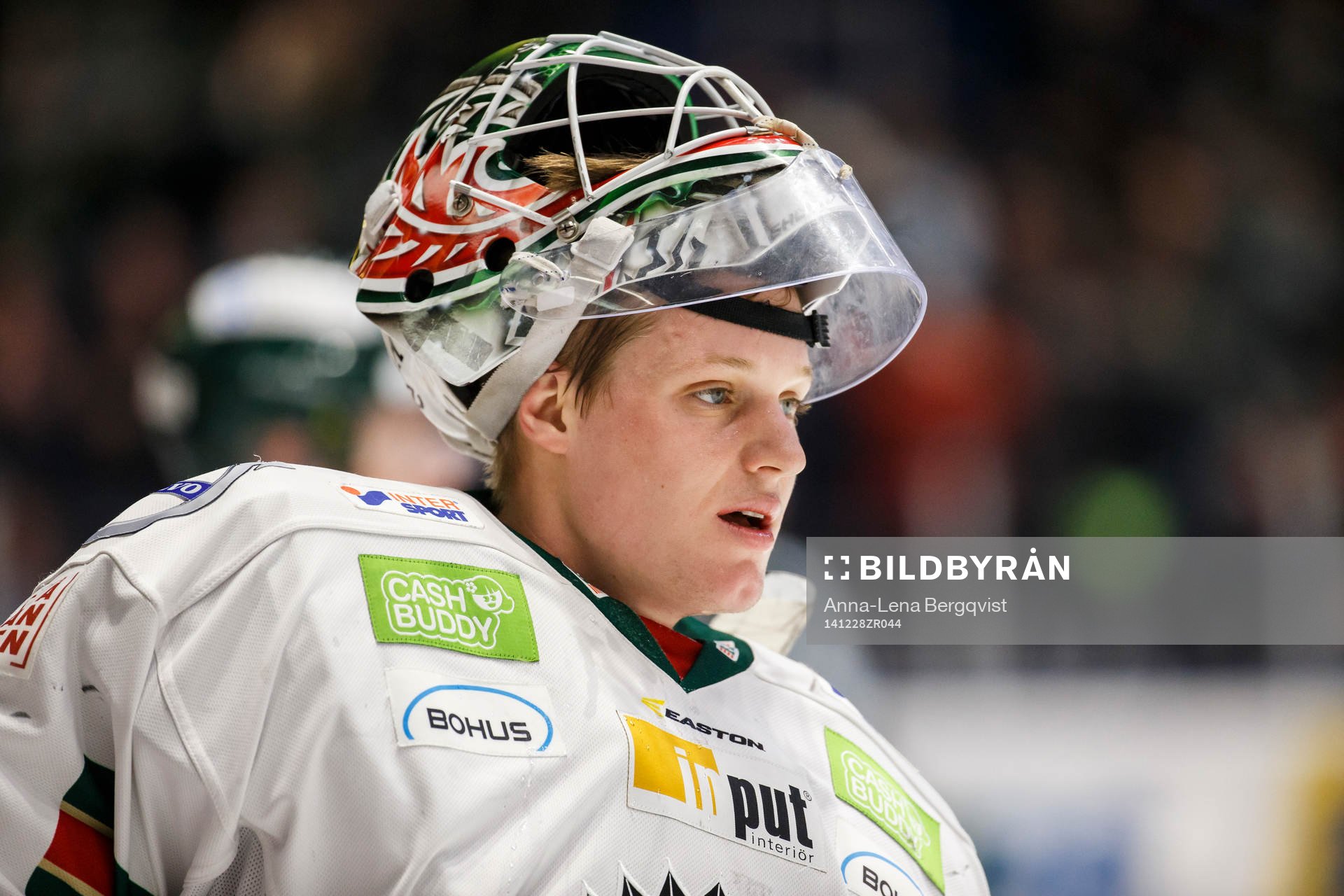 Frölundas målvakt Lars Johansson deppar