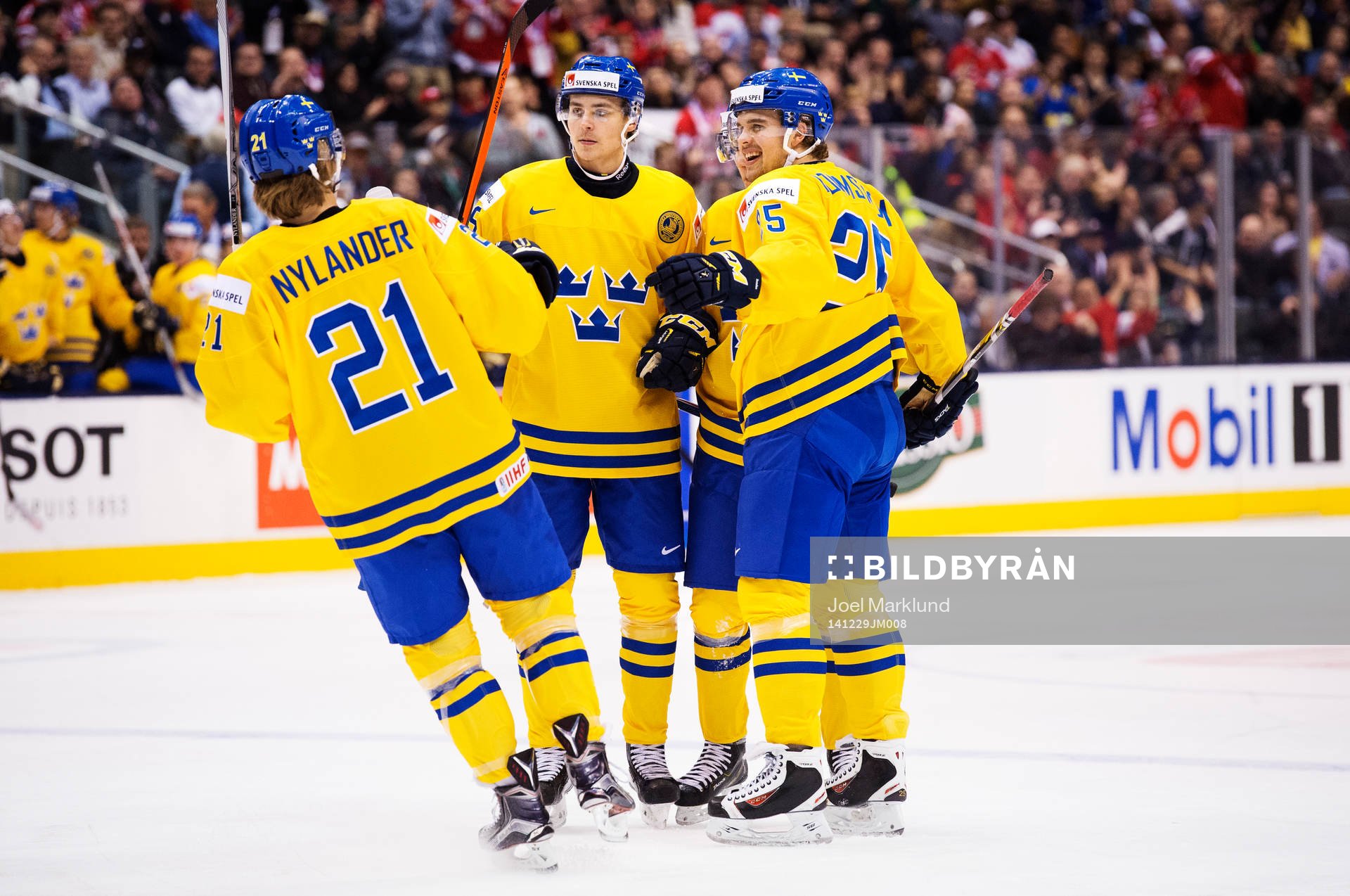 Sveriges William Nylander, Adrian Kempe, Gustav Forsling