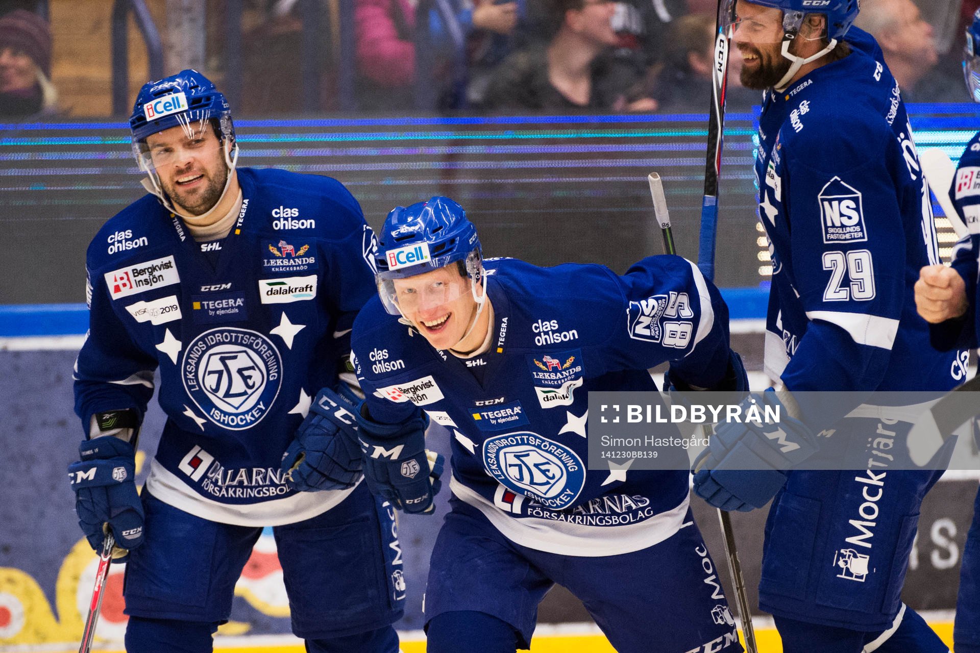 Leksands Kevin Kapstad, Toni Kähkönen och Joonas