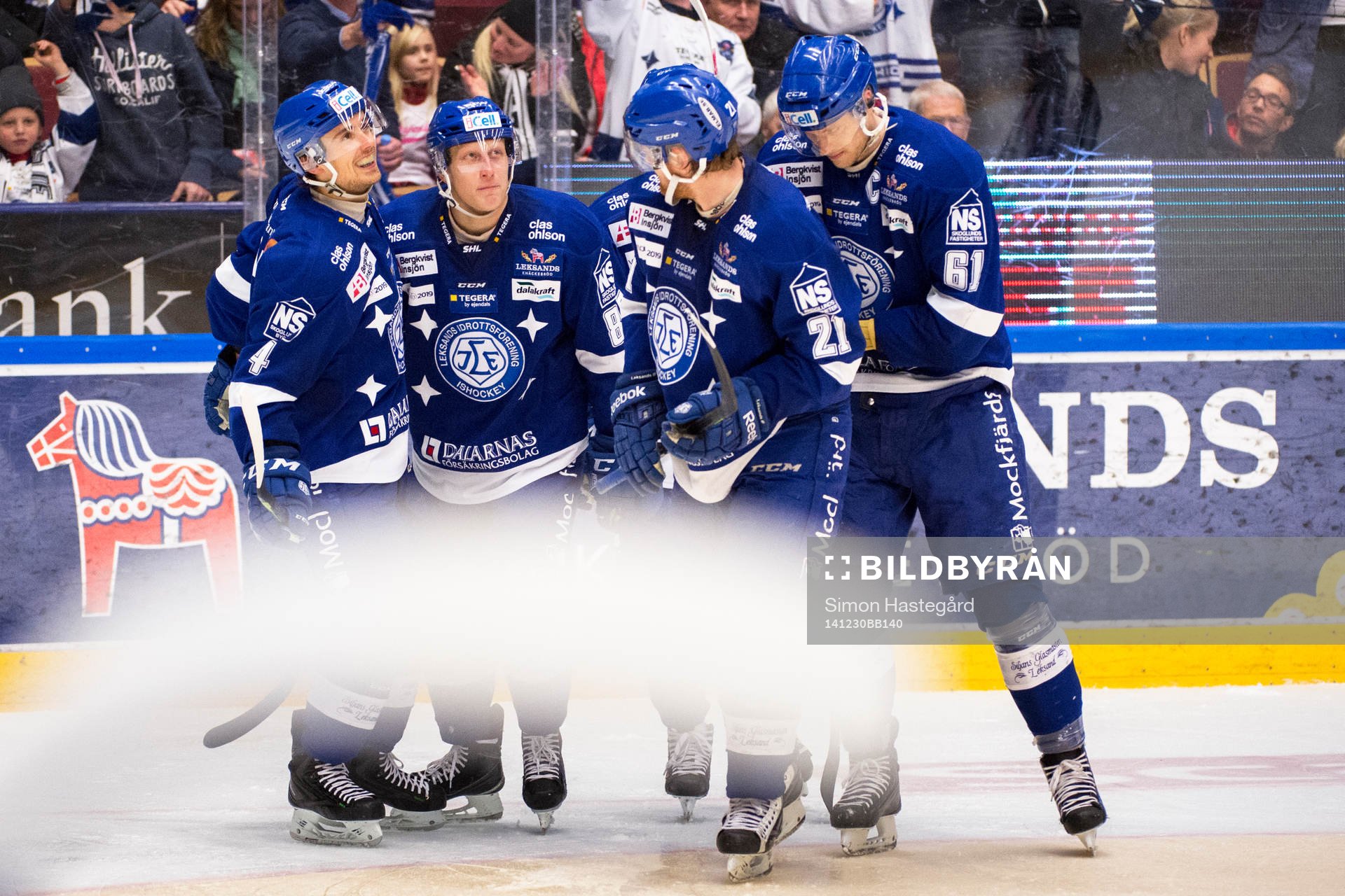 Leksands Robin Gartner och Toni Kähkönen jublar
