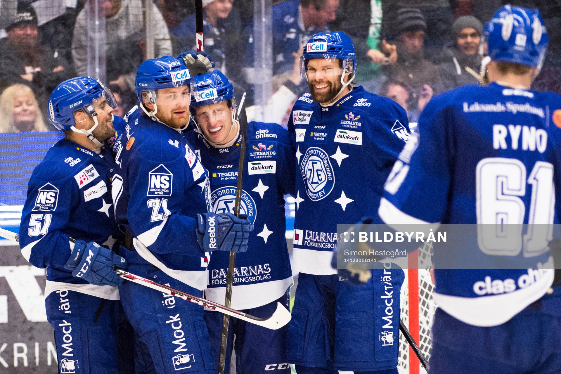 Leksands Kevin Kapstad , Mattias Ritola , Toni Kähkönen