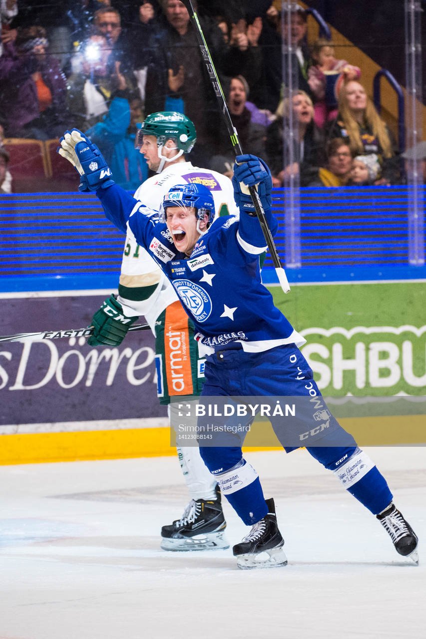 Leksands Toni Kähkönen jublar