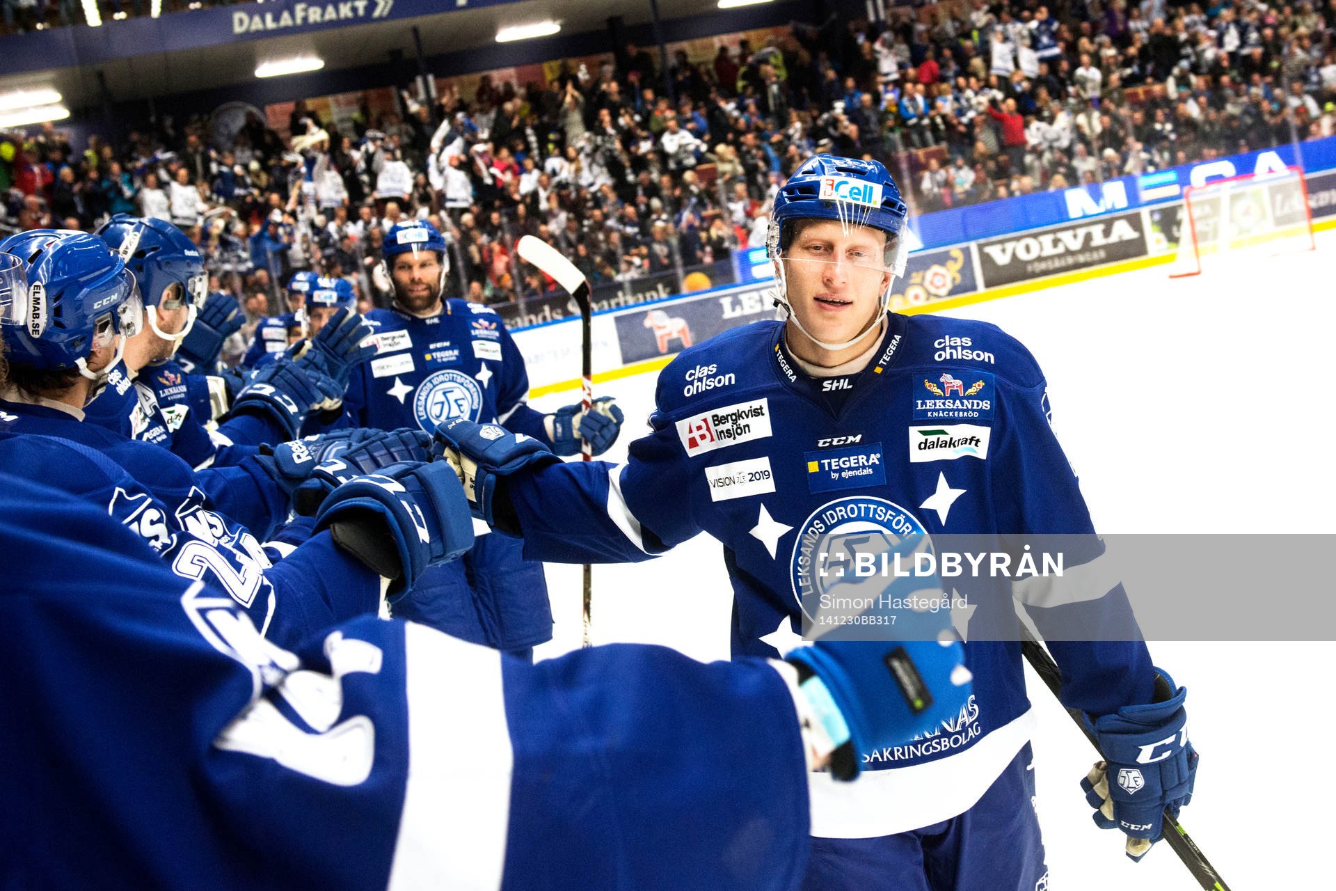 Leksands Toni Kähkönen jublar