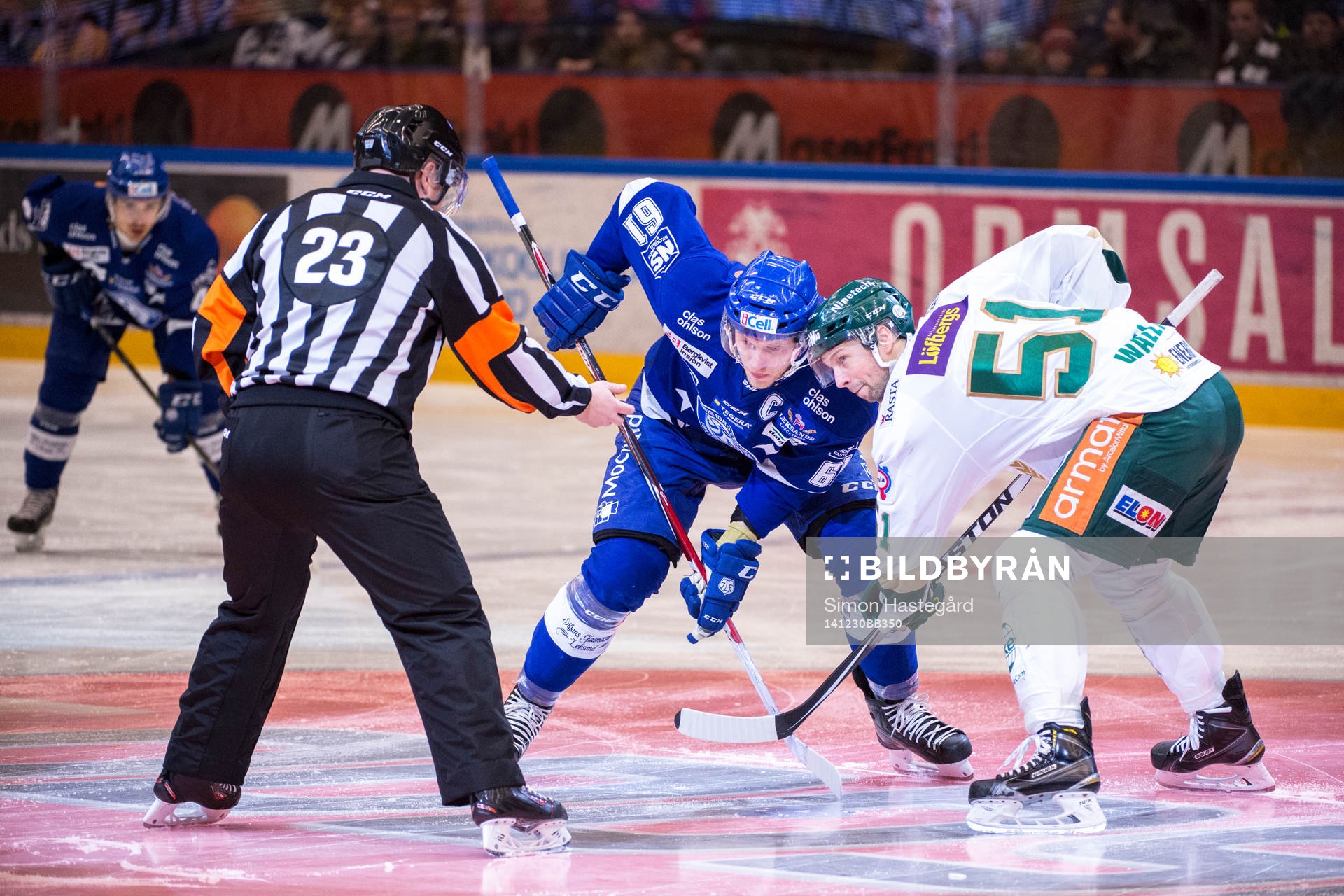 Leksands Johan Ryno och Färjestads Rickard Wallin