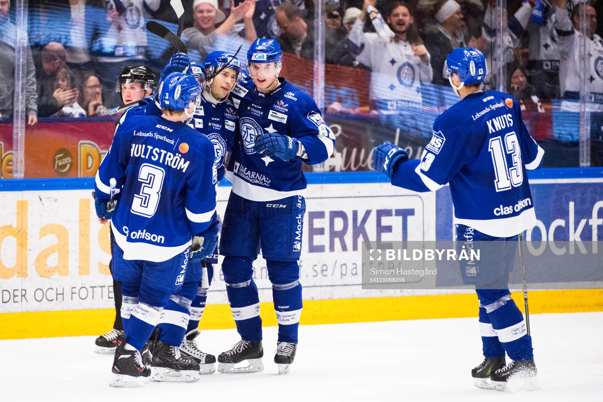 Leksands Fabian Brunnström, Fredrik Händemark och Jon