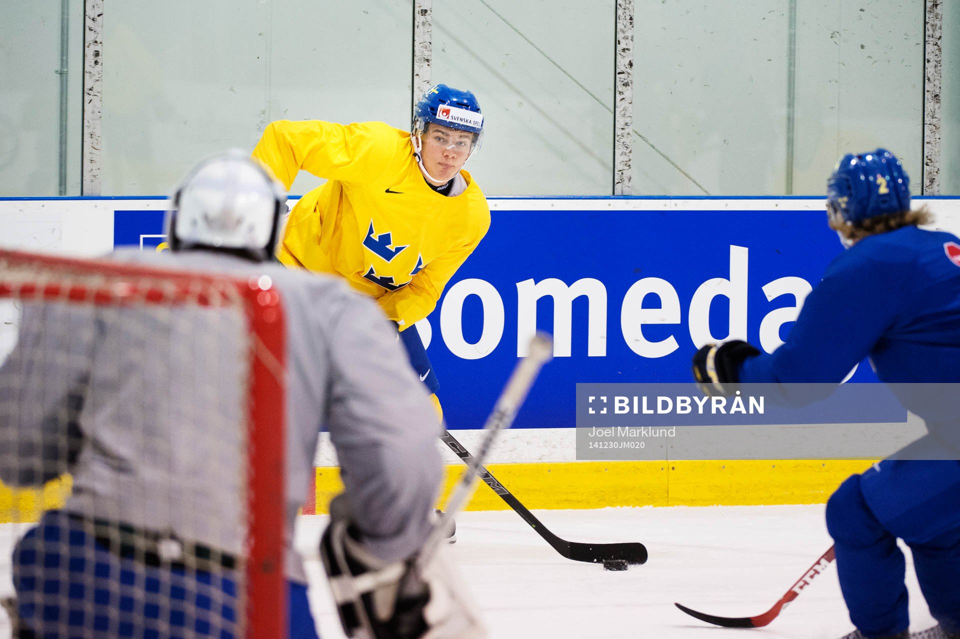 Leon Bristedt på Sveriges träning