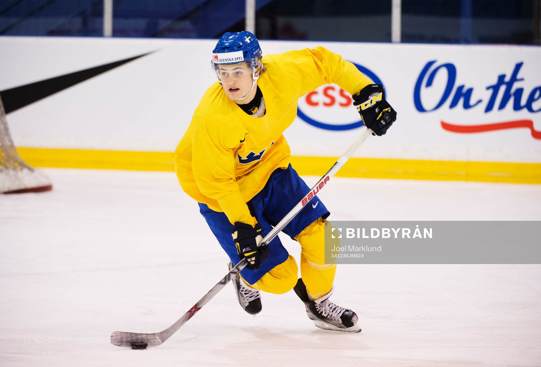 William Nylander på Sveriges träning